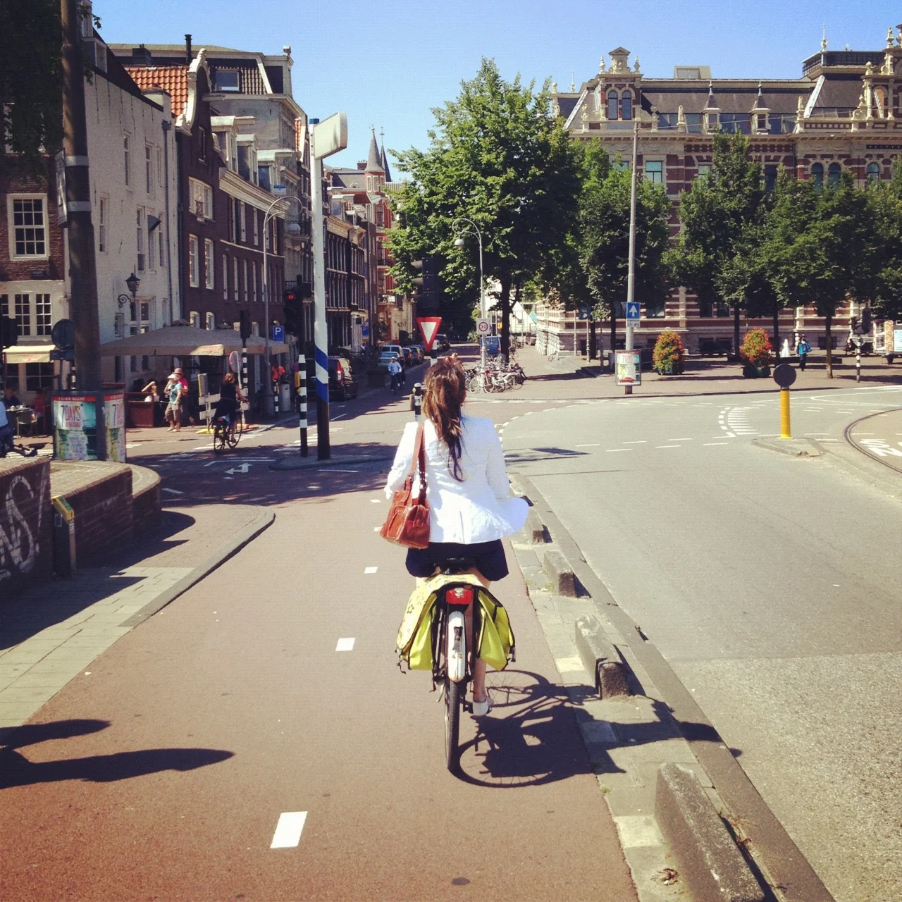 Biking Through Amsterdam