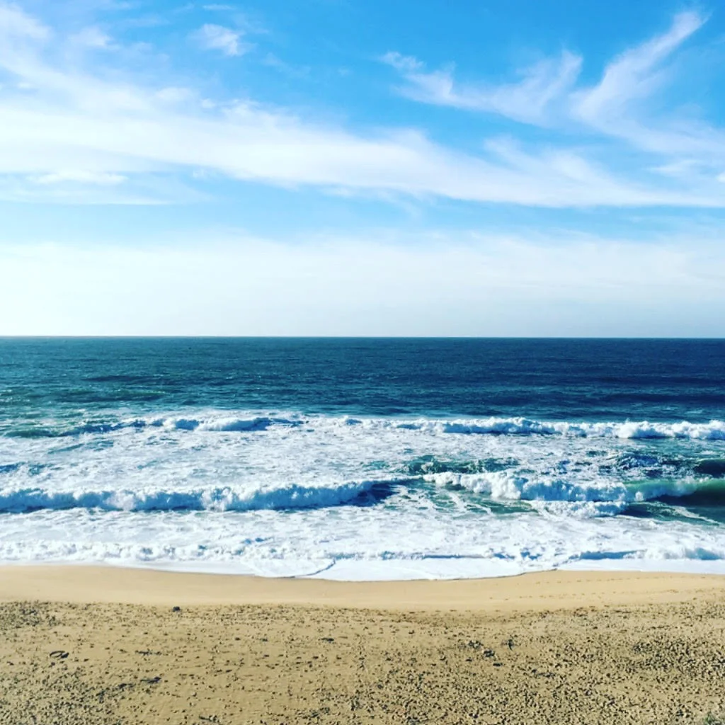 Walking on the beach is one of the best ways to come back into the body, come back down to earth.