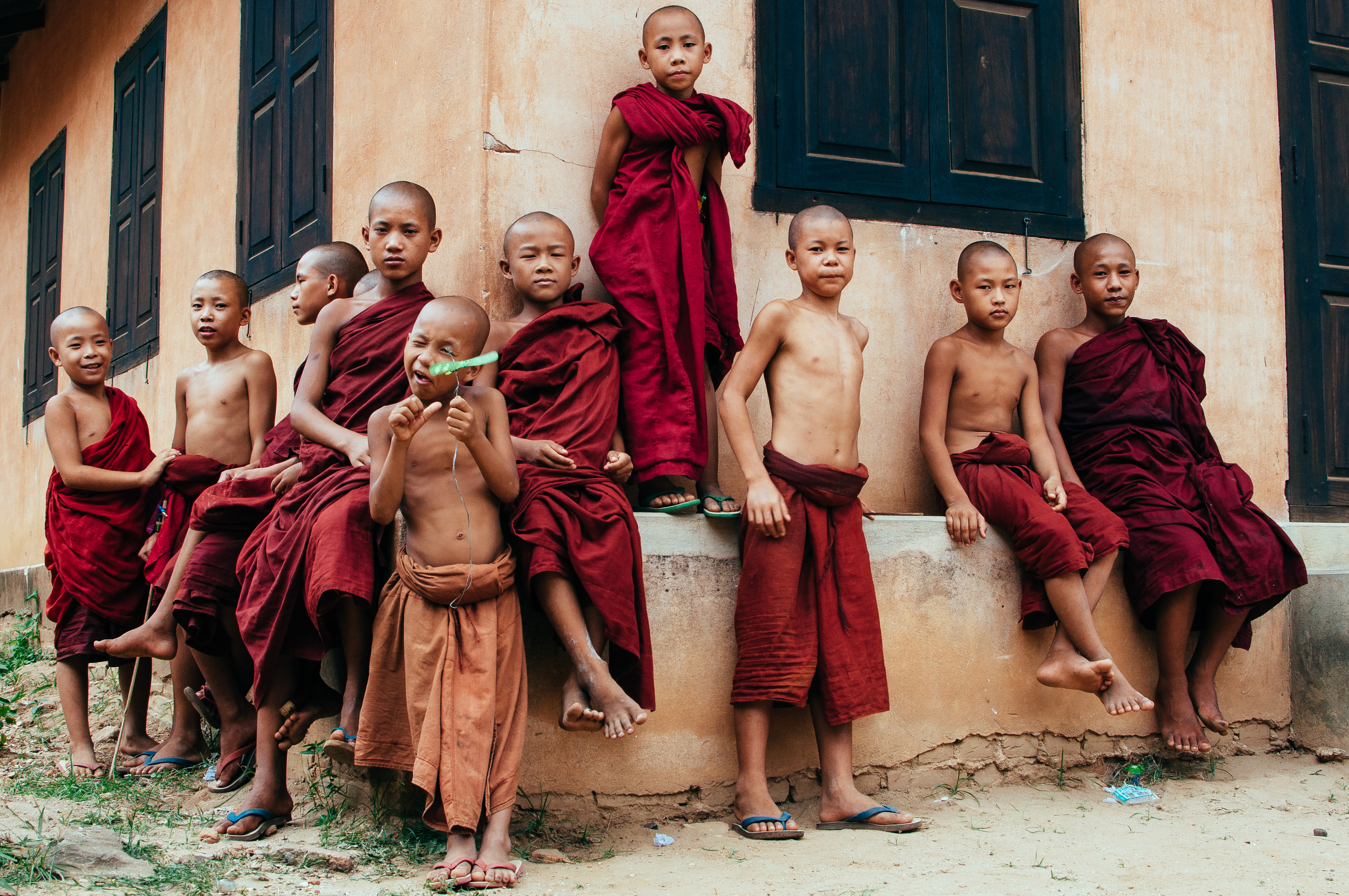 Sidekicks at Shwe Gu, in Bagan