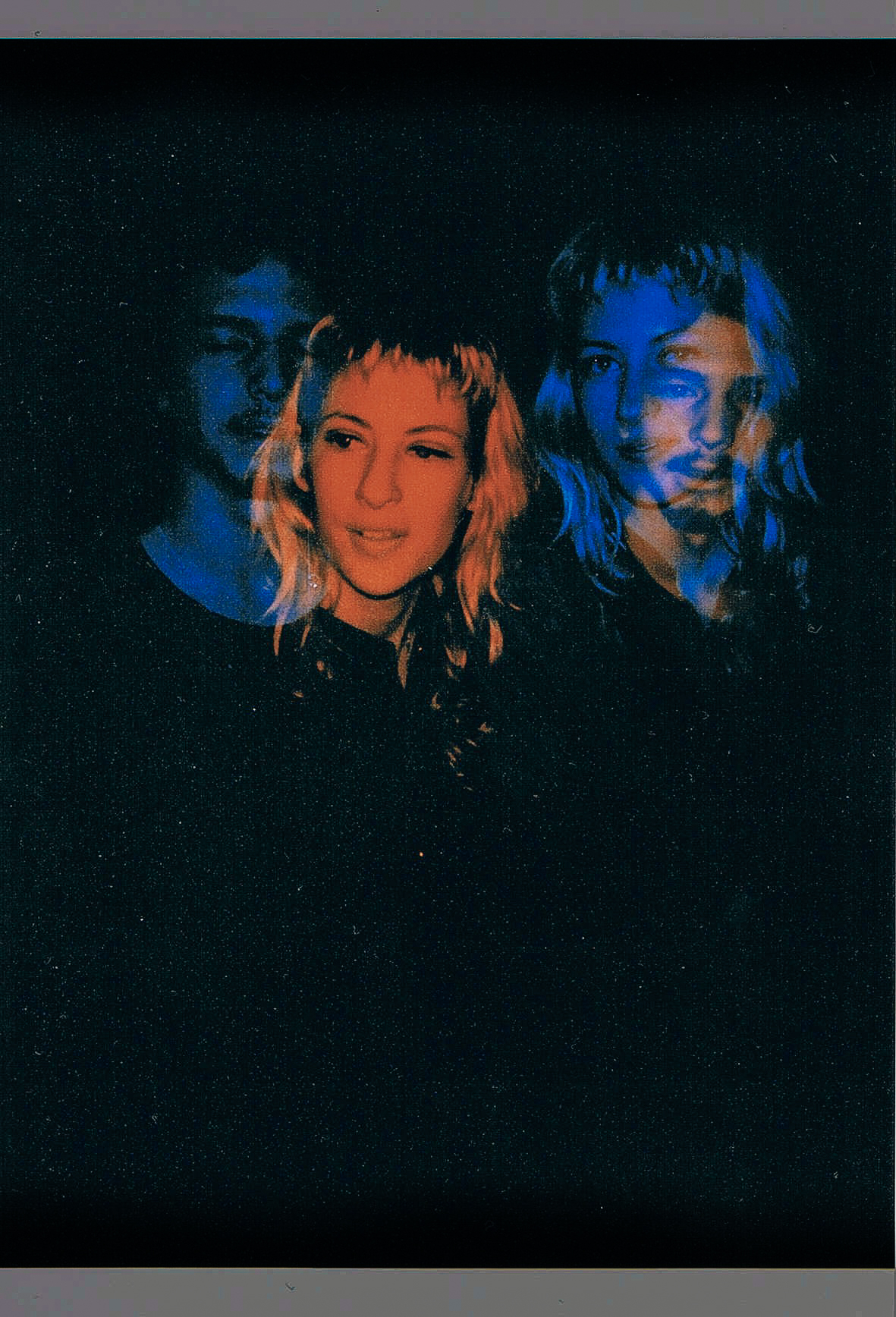 Thirza Wakefield and Kit Buchan, red and blue double exposure