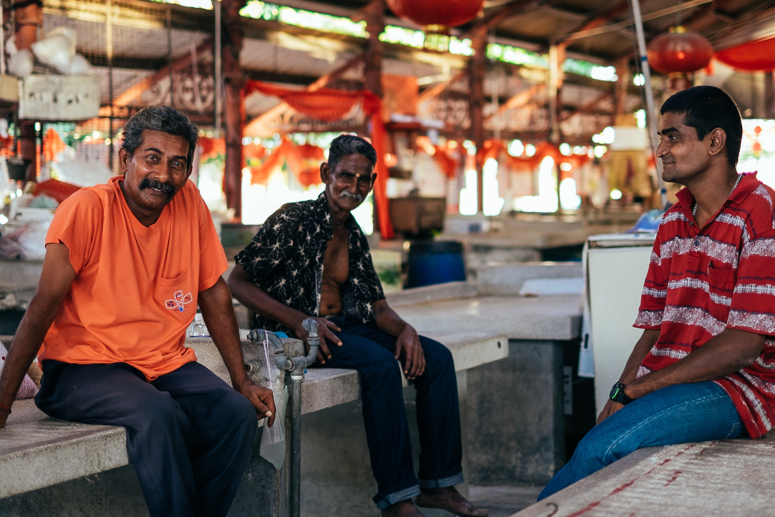 New friends at Pulau Tikus wet market