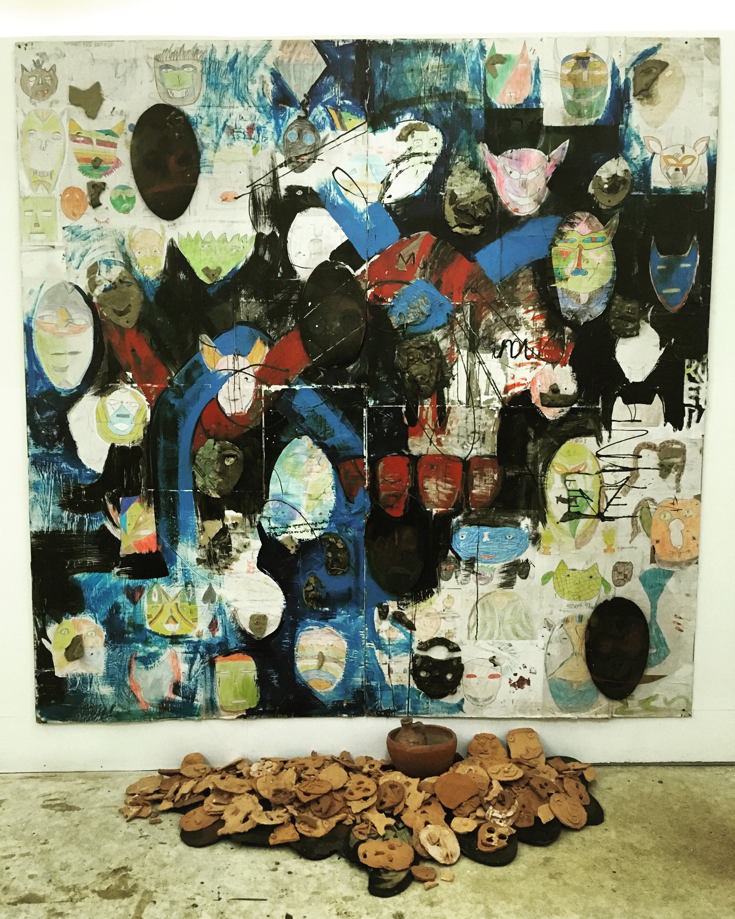  Inside CAMM:  Kinderen Voor Kinderen [Children for Children]  (2015), work by Surinamese artist Miguel Keerveld, also known as Tumpi Flow. The project was a collaboration with children at a primary school in Moengo. 