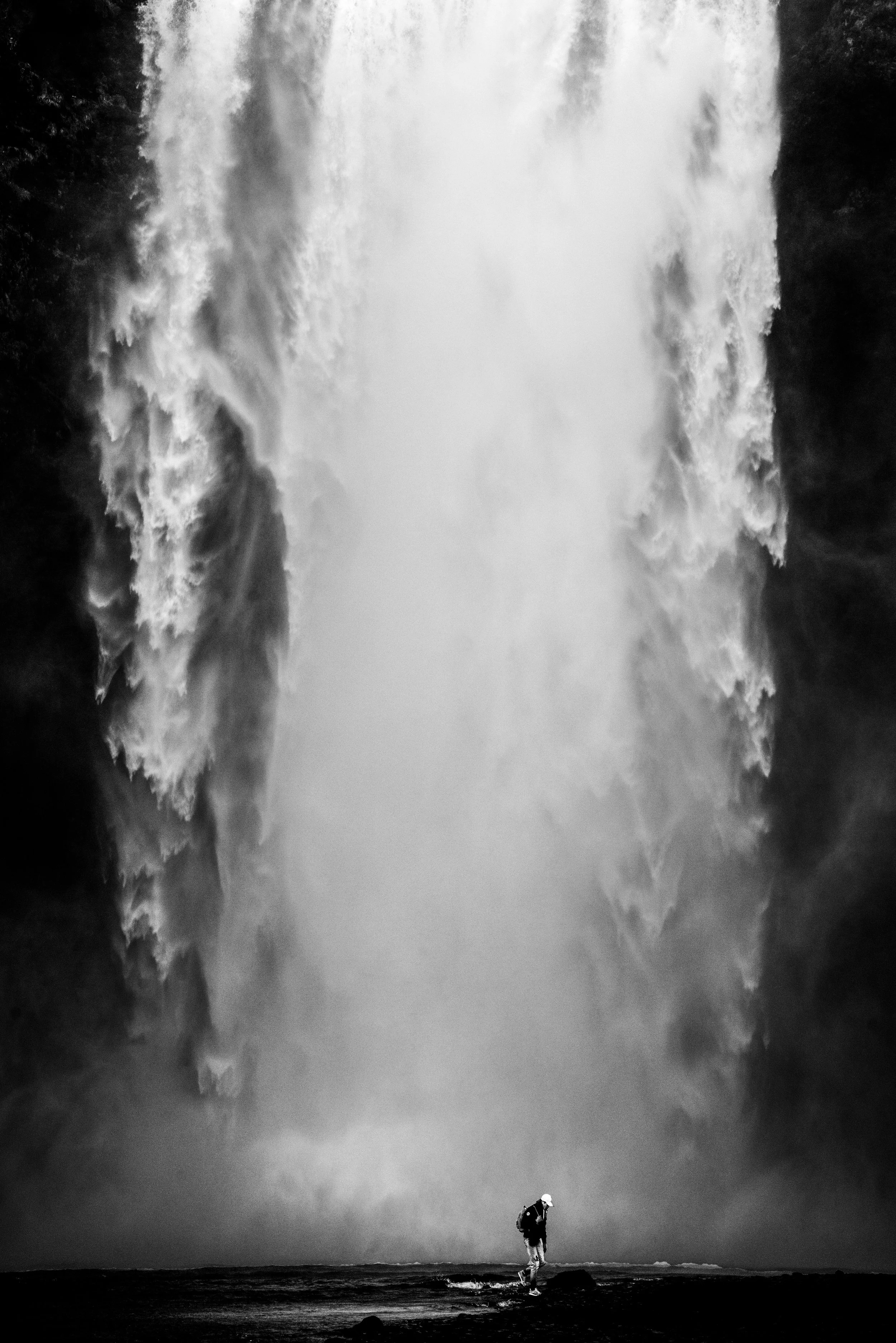Person Skogafoss Waterfall Iceland PRINT.jpg