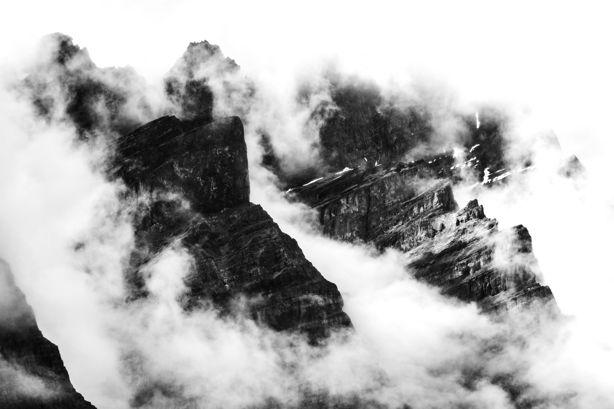 Mountains and Clouds Alberta Canada B&W.jpg