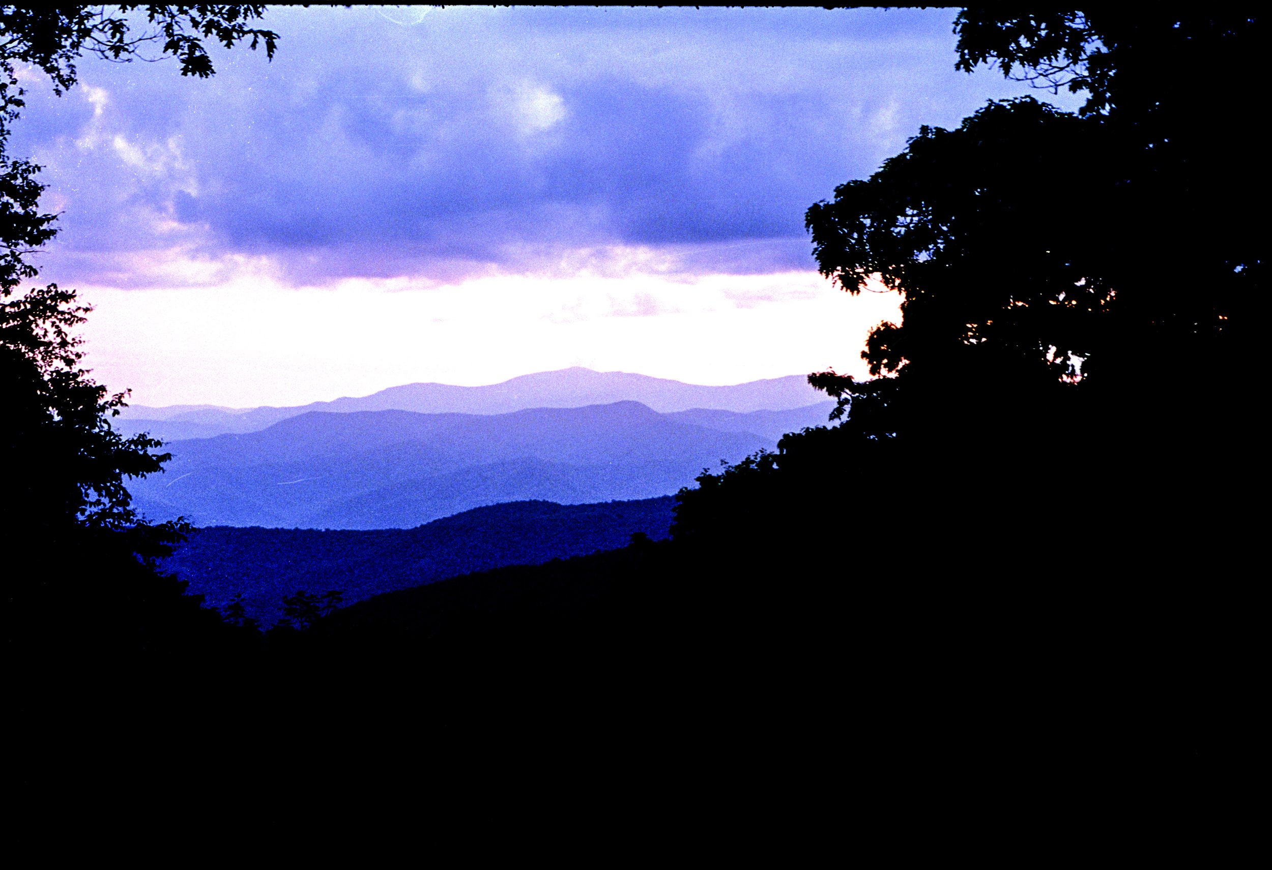 Blue Hour Great Smoky Mountains Roadtrip Nikon F Color Film.jpg