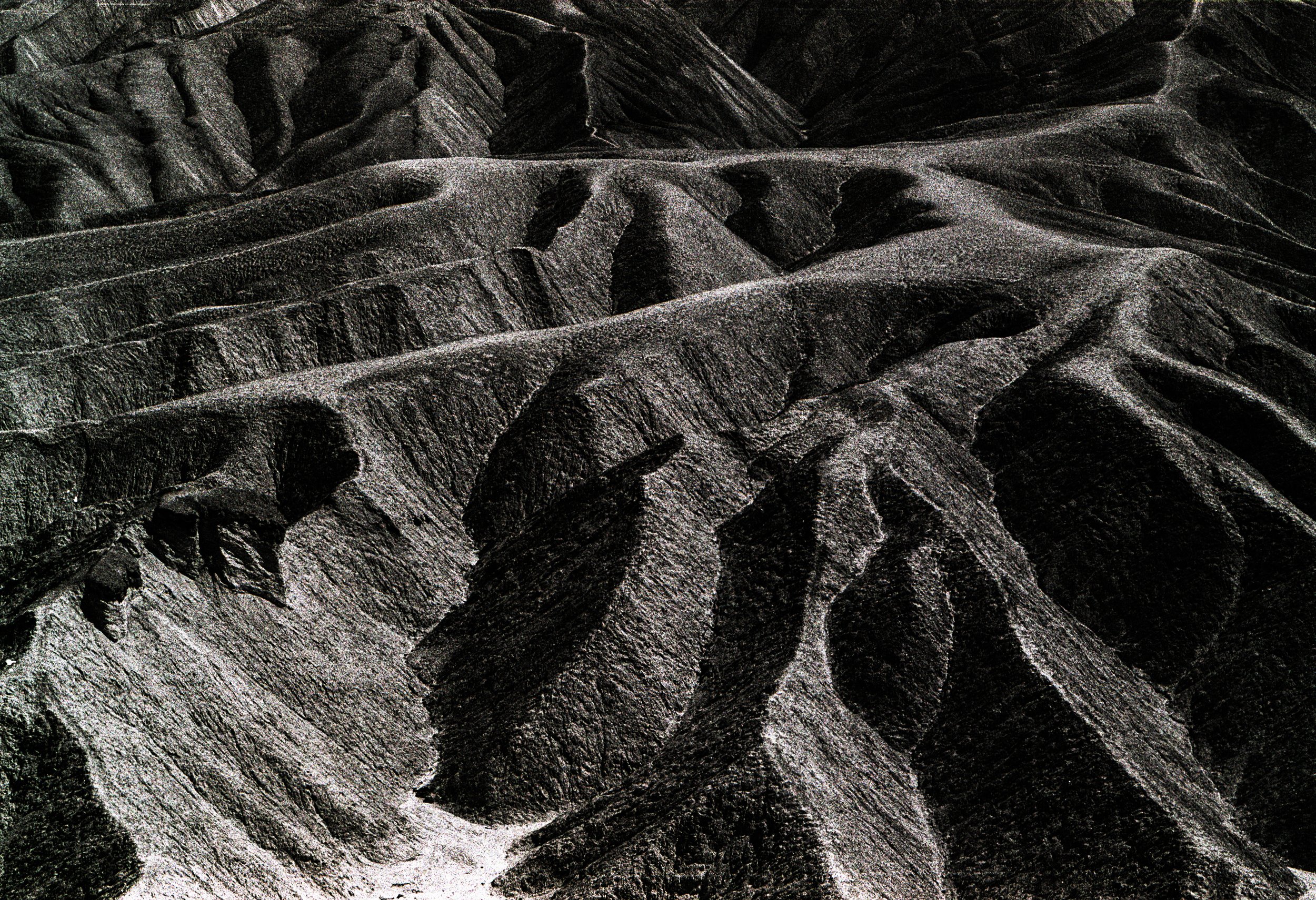 Mountain Curves Death Valley Nikon F B&W Film copy.jpg