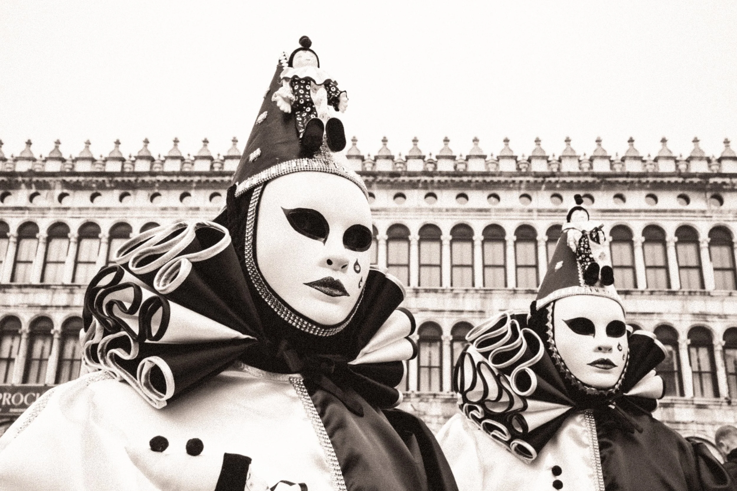 Two Costumes Carnival Venice Italy.JPG