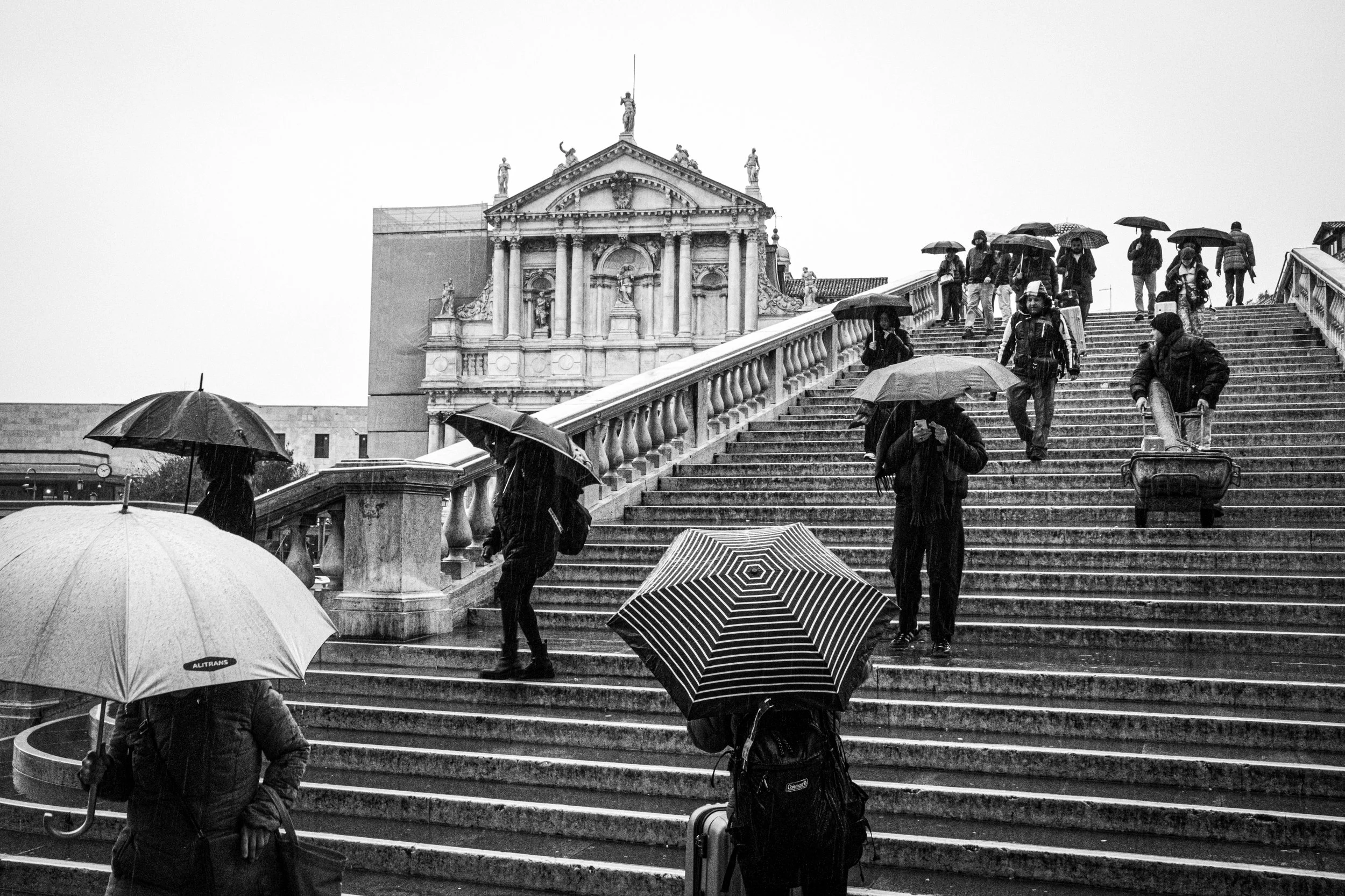 Umbrellas B&W Venice Italy.JPG