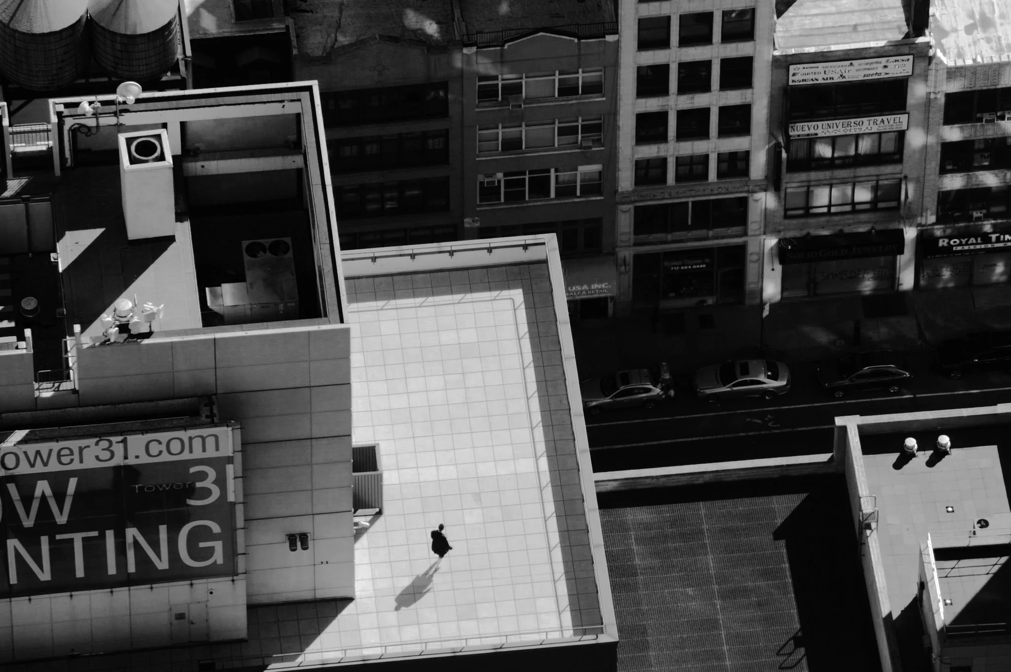 Man on Roof B&W NYC.jpg