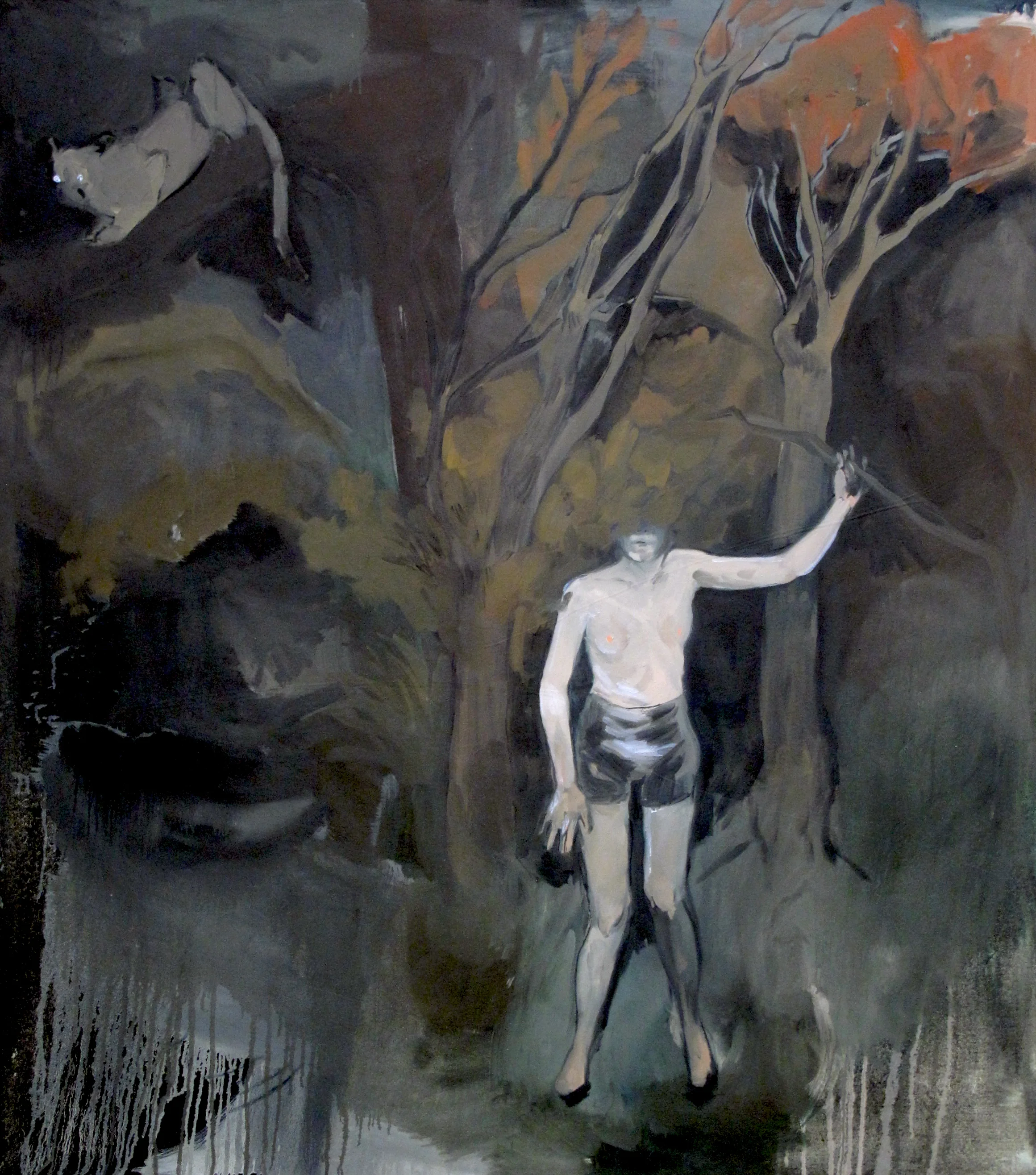 "Baby boy she's a loner" / oil on canvas / 5'x4' 