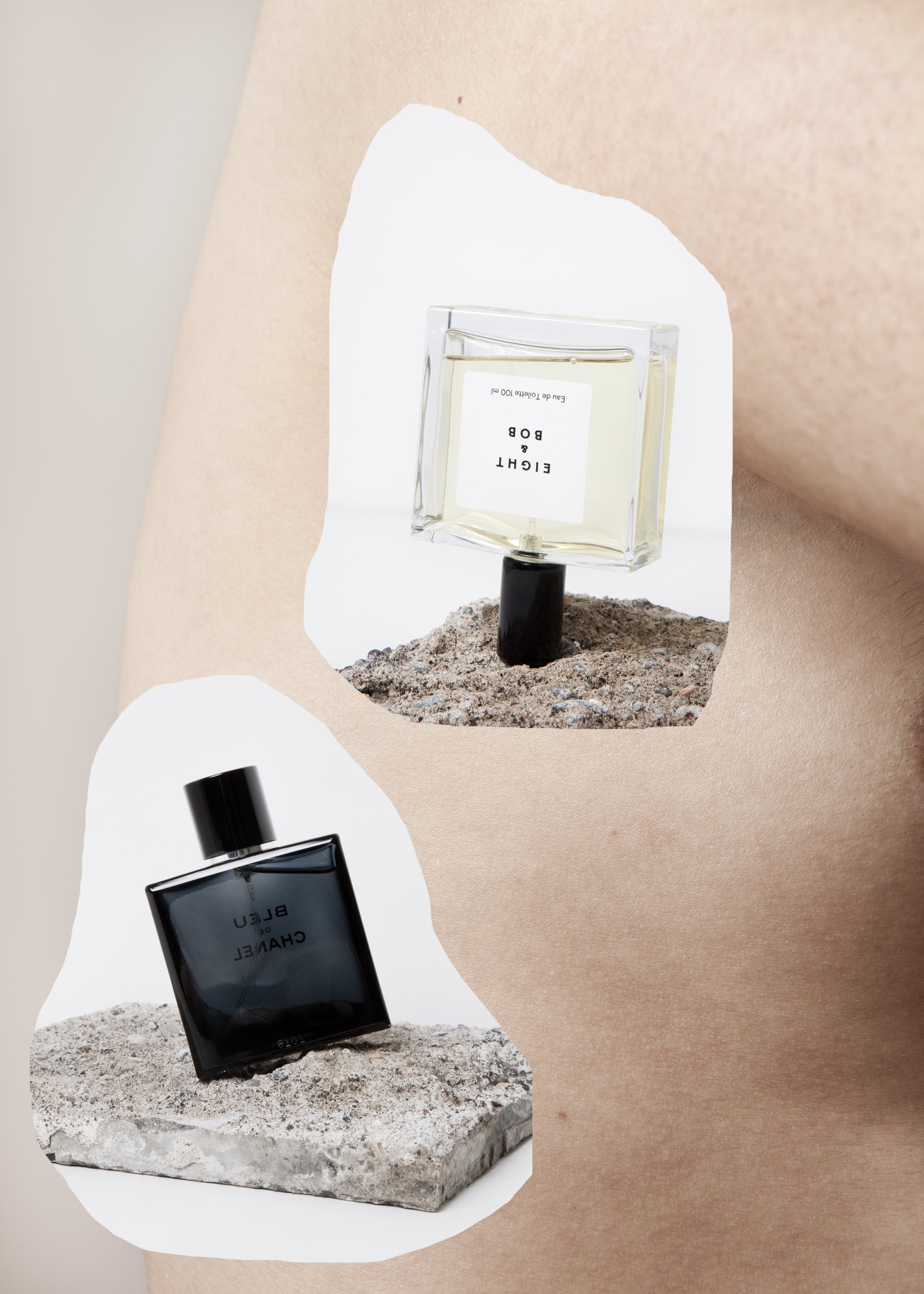 EIGHT & BOB EAU DE TOILETTE is a cologne for elegant men, with top notes of ginger, cardamon, lemon and bergamot. BLEU DE CHANEL EAU DE PARFUM is an aromatic-woody fragrance with amber and musky notes.