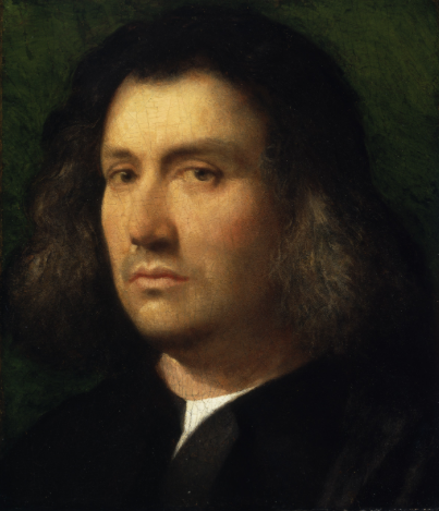    Giorgione, Portrait of a Man ('Terris Portrait'), 1506.   Oil on panel. 30.2 x 25.7 cm. The San Diego Museum of Art. Gift of Anne R. and Amy Putnam 1941.100. Photo © The San Diego Museum of Art,&nbsp;  http://www.sdmart.org   