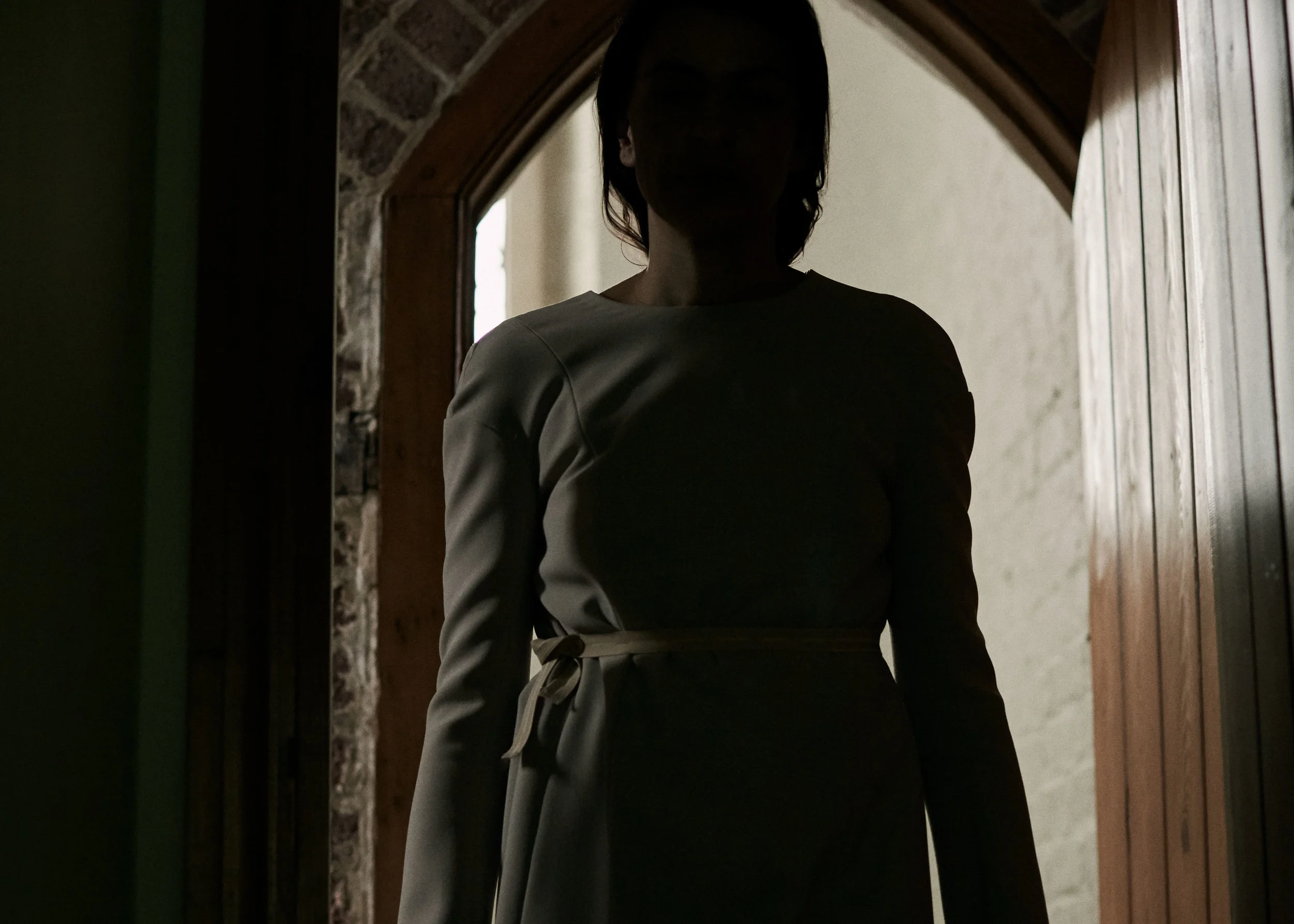 Elastic bands belted dress AMELIE BELUZE.