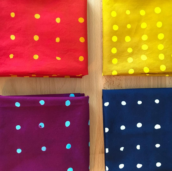 Lots of new fabric designs, all hand dyed and patterned.