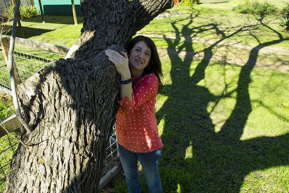 My daughter and I have differing picture-taking ideals. She wants me to take pose properly; I want to act silly. This is our compromise.