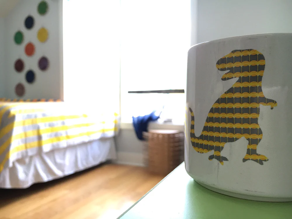 Gotta love it when the pattern on your coffee mug matches the WIP you have laid out on the bed.