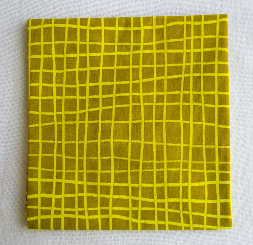 Skinny Stripes Grids in Lemon and Amber