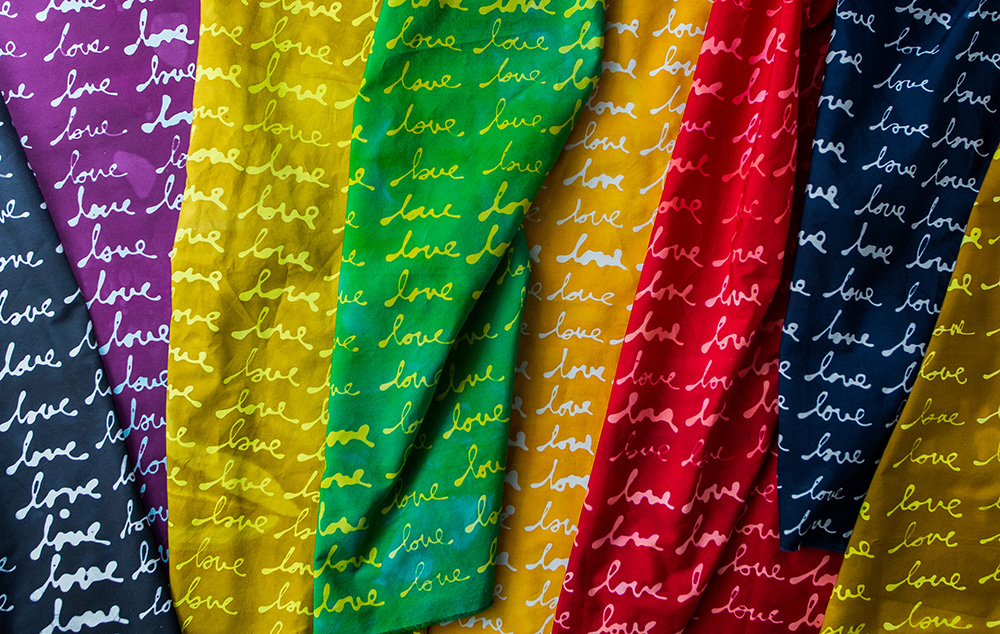 Since it's introduction at QuiltCon in Pasadena 2 years ago, LOVE has consistently been my most popular print.