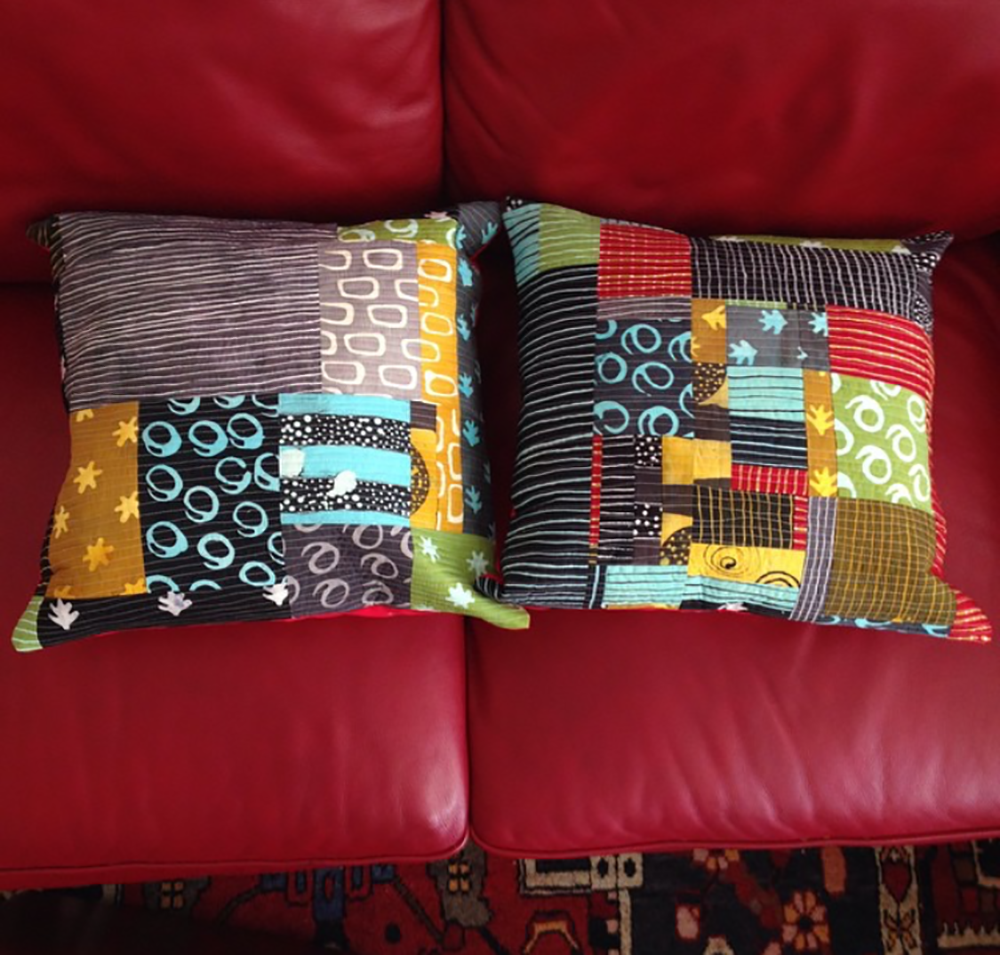 Ikon scrap pillows from 2015.