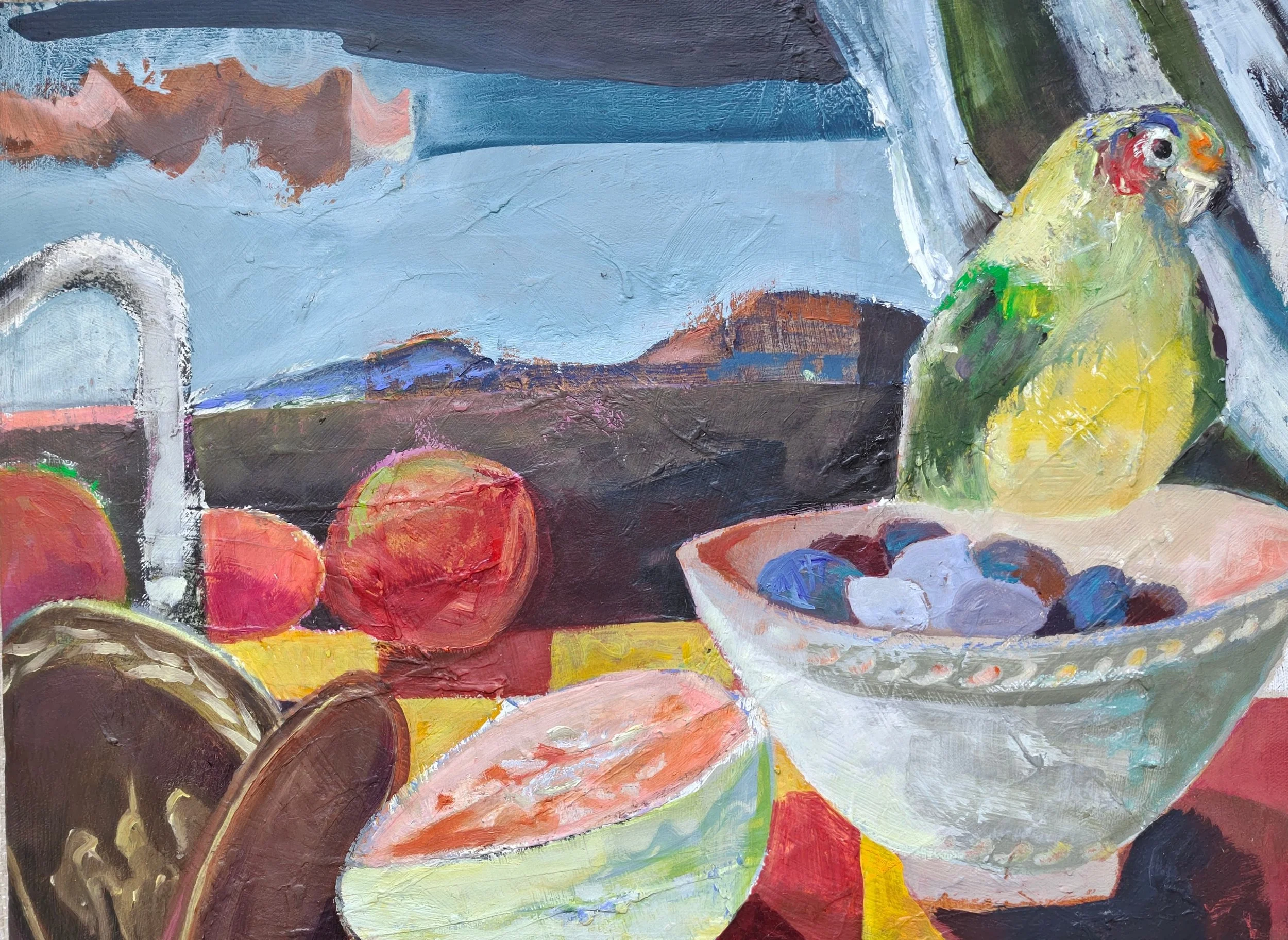 Kitchen Sink with Parrot and Fruit.jpeg