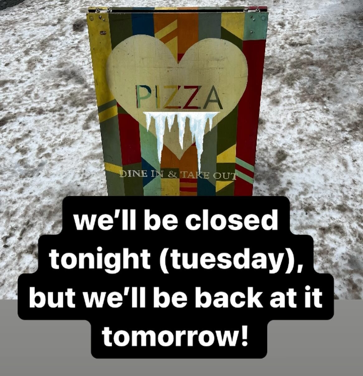 we&rsquo;re going to hunker down and close the restaurant tonight (tuesday, 1/16) but we&rsquo;ll be back at it tomorrow! hope to see y&rsquo;all then 🩵