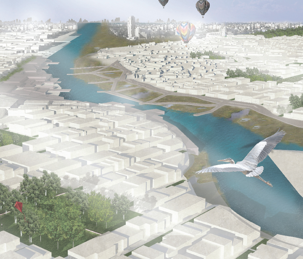 Aerial Perspective - Intensified urban density