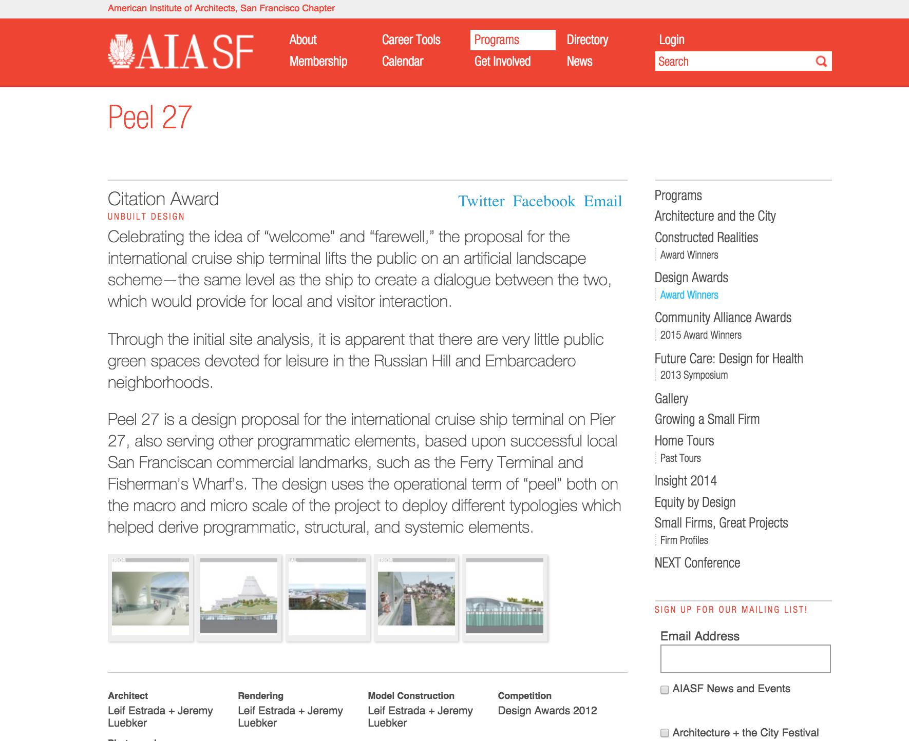 Peel 27 , as featured on the American Institute of Architects - San Francisco's webpage