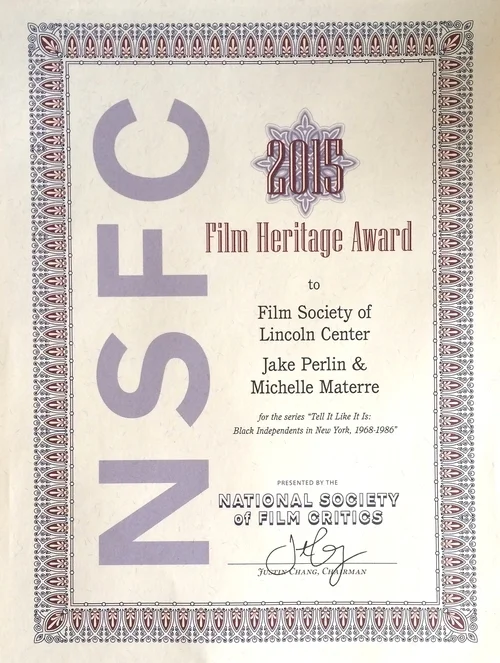 This is an award bestowed by The Society which represents movie criticism in the United States by supplying the official critic delegate to the National Film Preservation Board of the Library of Congress and meets once a year in January to to vote on the Society’s awards for the finest film achievements of the previous year.