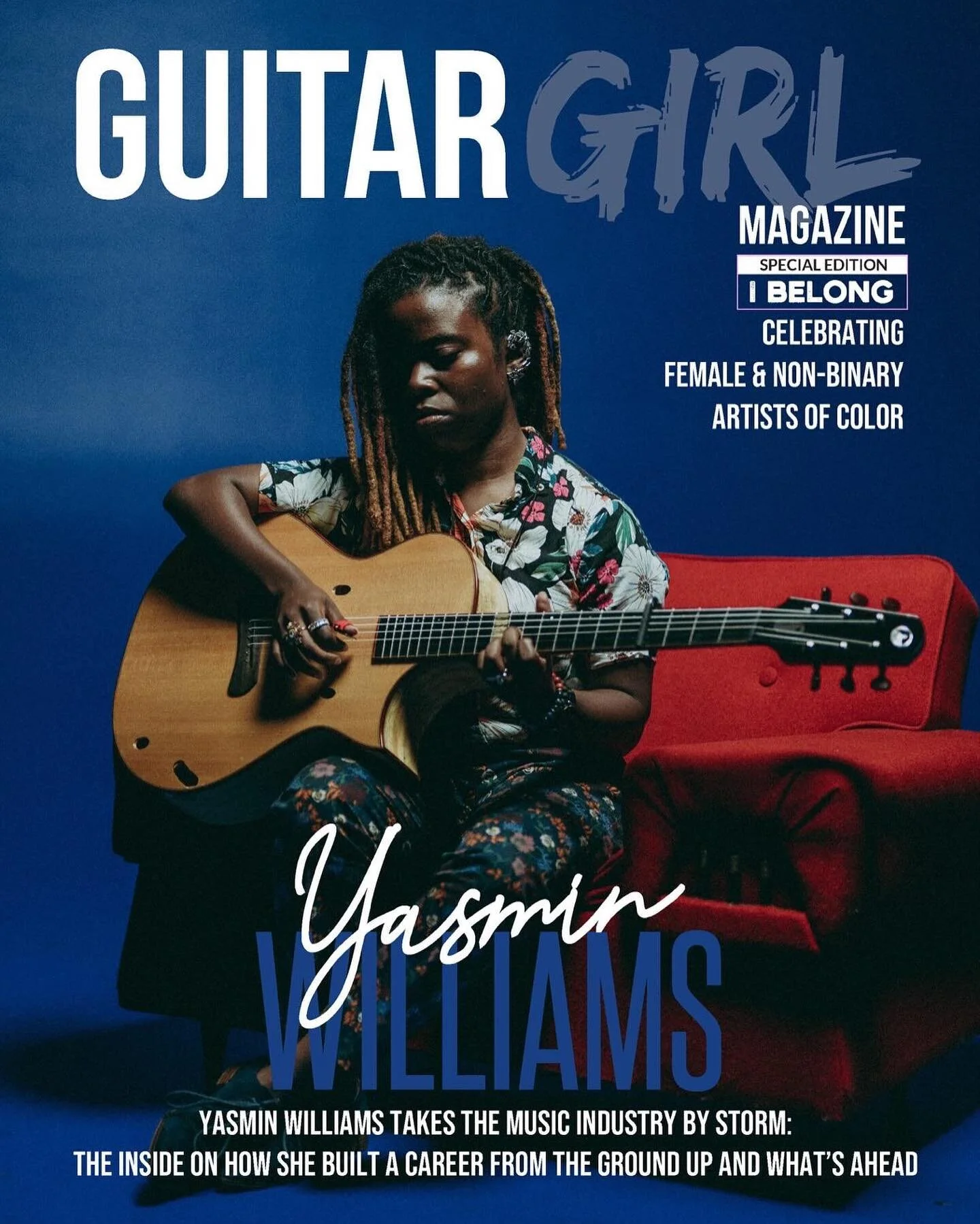 BABY&rsquo;S FIRST MAGAZINE COVER 😭❤️
I am so honored to be on one of the front covers of the special edition of @GuitarGirlMag, &ldquo;I Belong: Celebrating Female &amp; Non-Binary Artists of Color.&rdquo; Thank you so much to @GuitarGabby &amp; @T