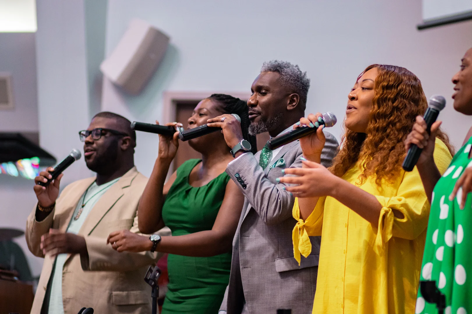 Pictured: Members of “The Phoenix Troupe” featuring from L to R - Alan Nettles, Keo Brown, Mario Charles, Megan Broadnax, &amp; Lynn Slusher (Credit: William Jenkins)