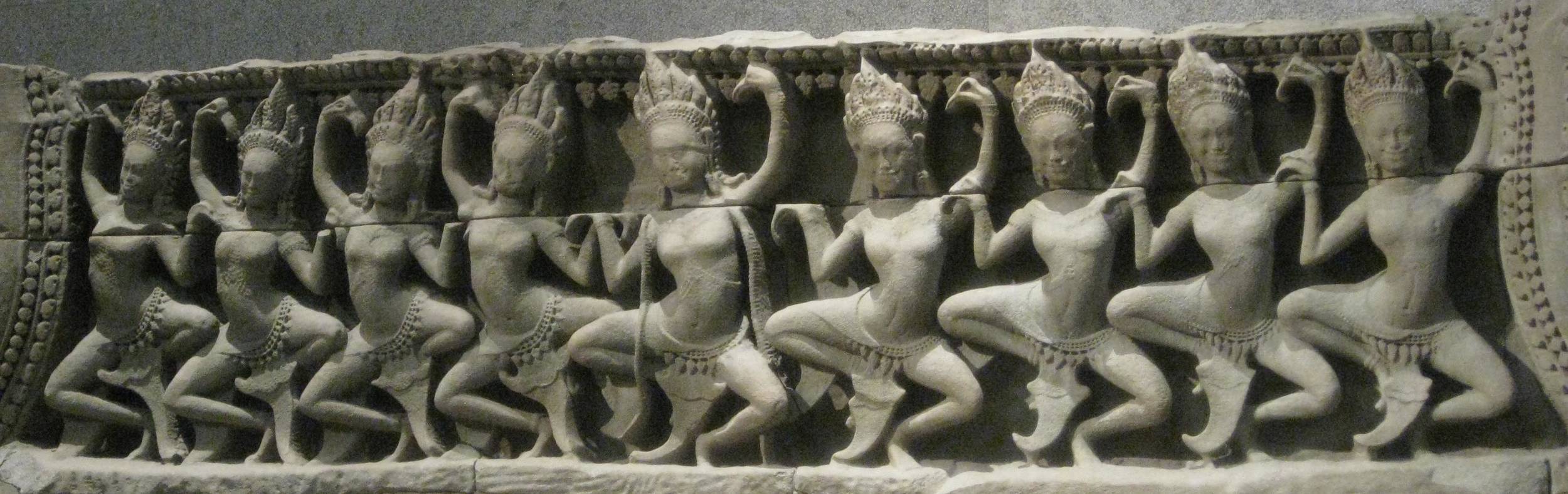 Apsaras in the Guimet Museum, Paris (photo RYC)