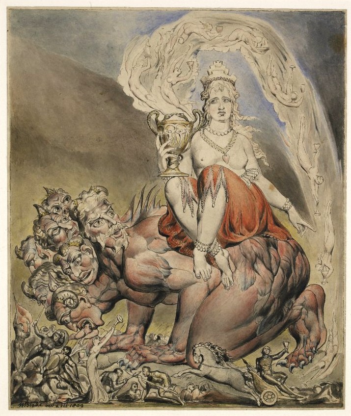 William Blake's The Whore of Babylon (1809)