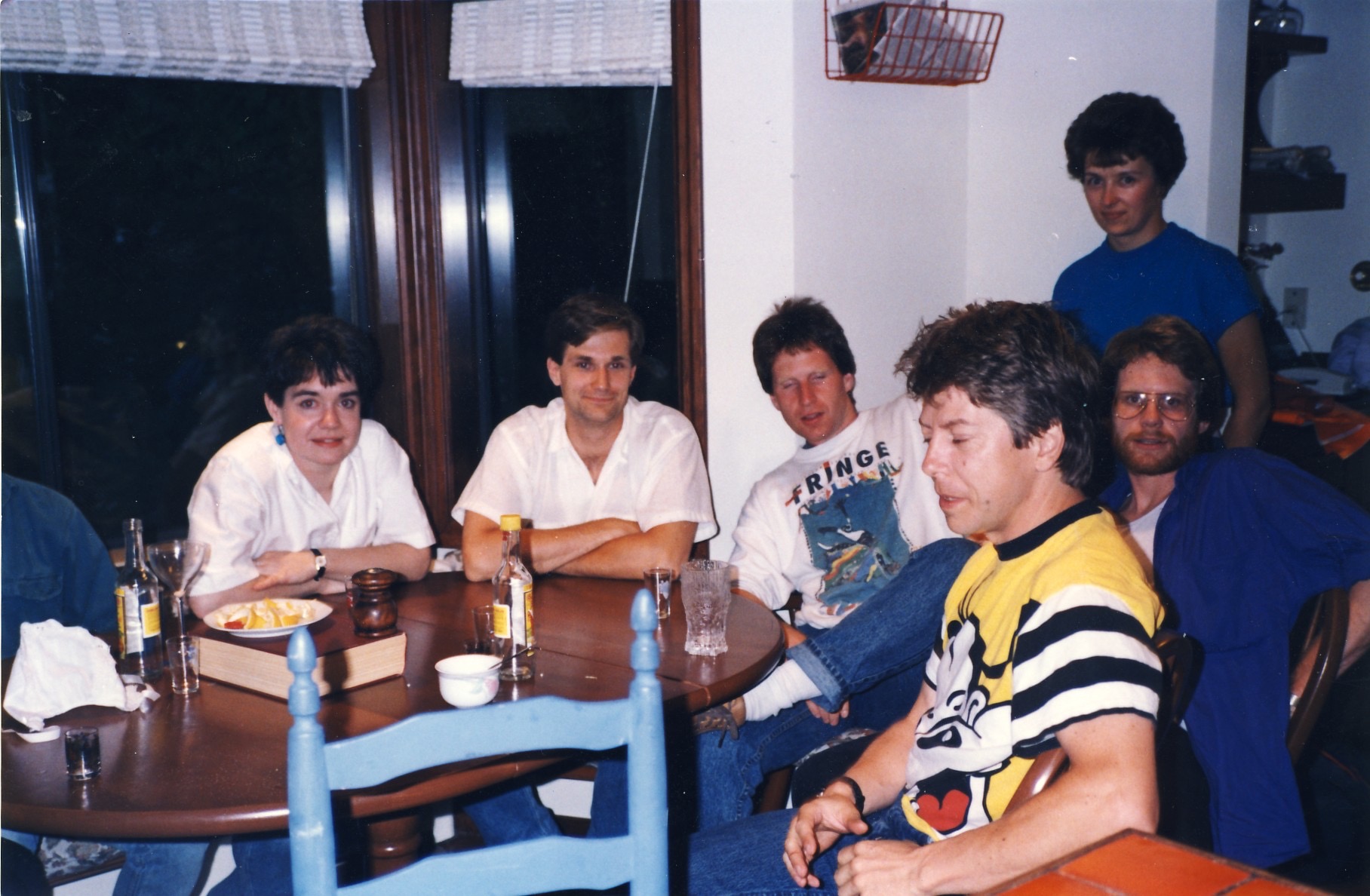 ... Elizabeth, Thorsten, Clark, my brother-in-law Michel (in yellow), me, and (top right) Clark's wife Jacqueline.