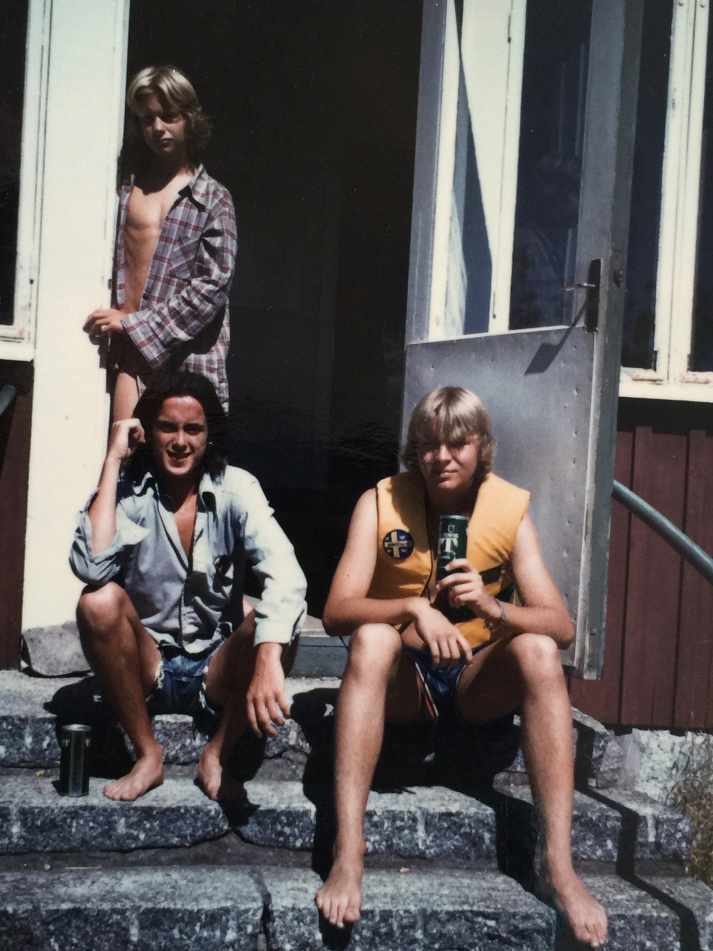 In Sweden with friends -- Jim from New Jersey and Martin from Stockholm.