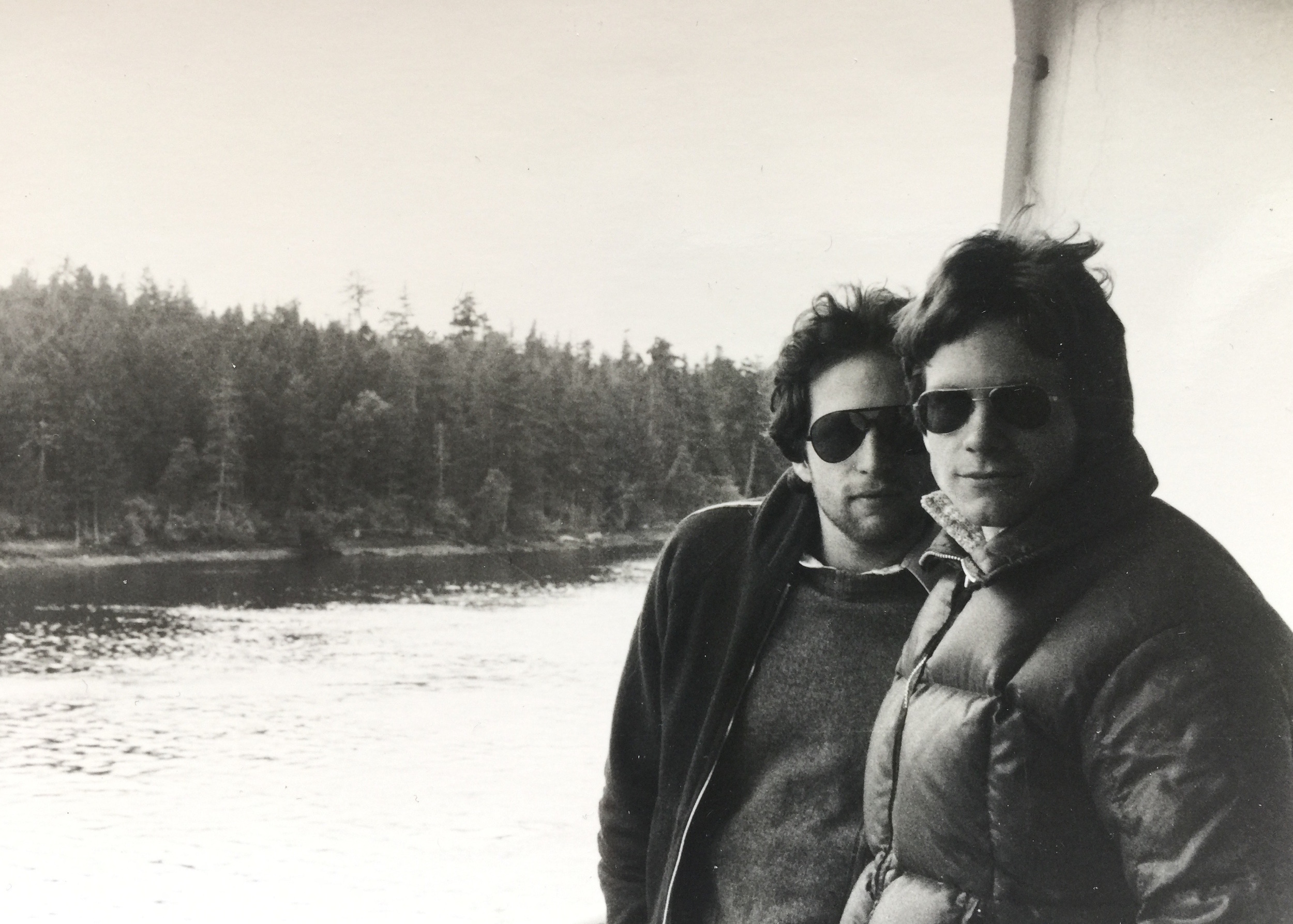 With my brother Clark on the Victoria ferry.