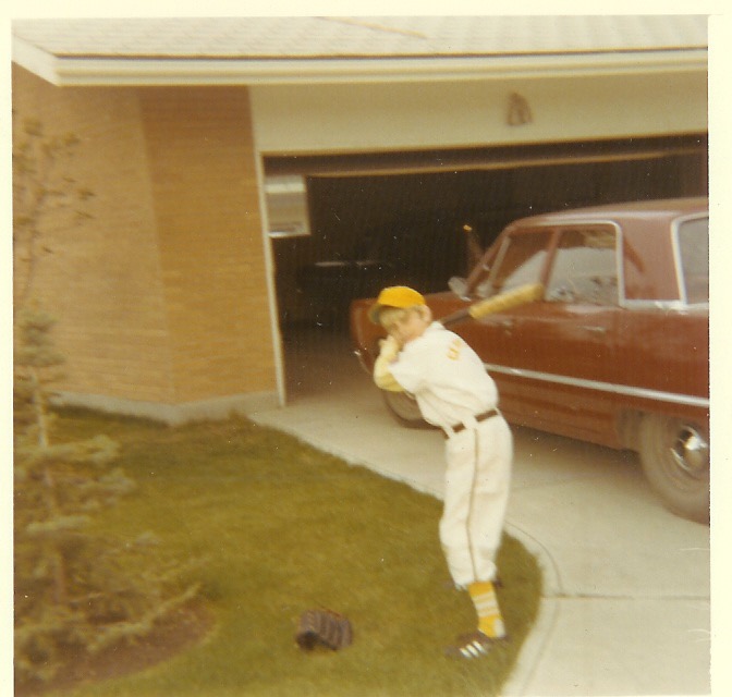 Next to the '67 Fury in my Royals uniform.