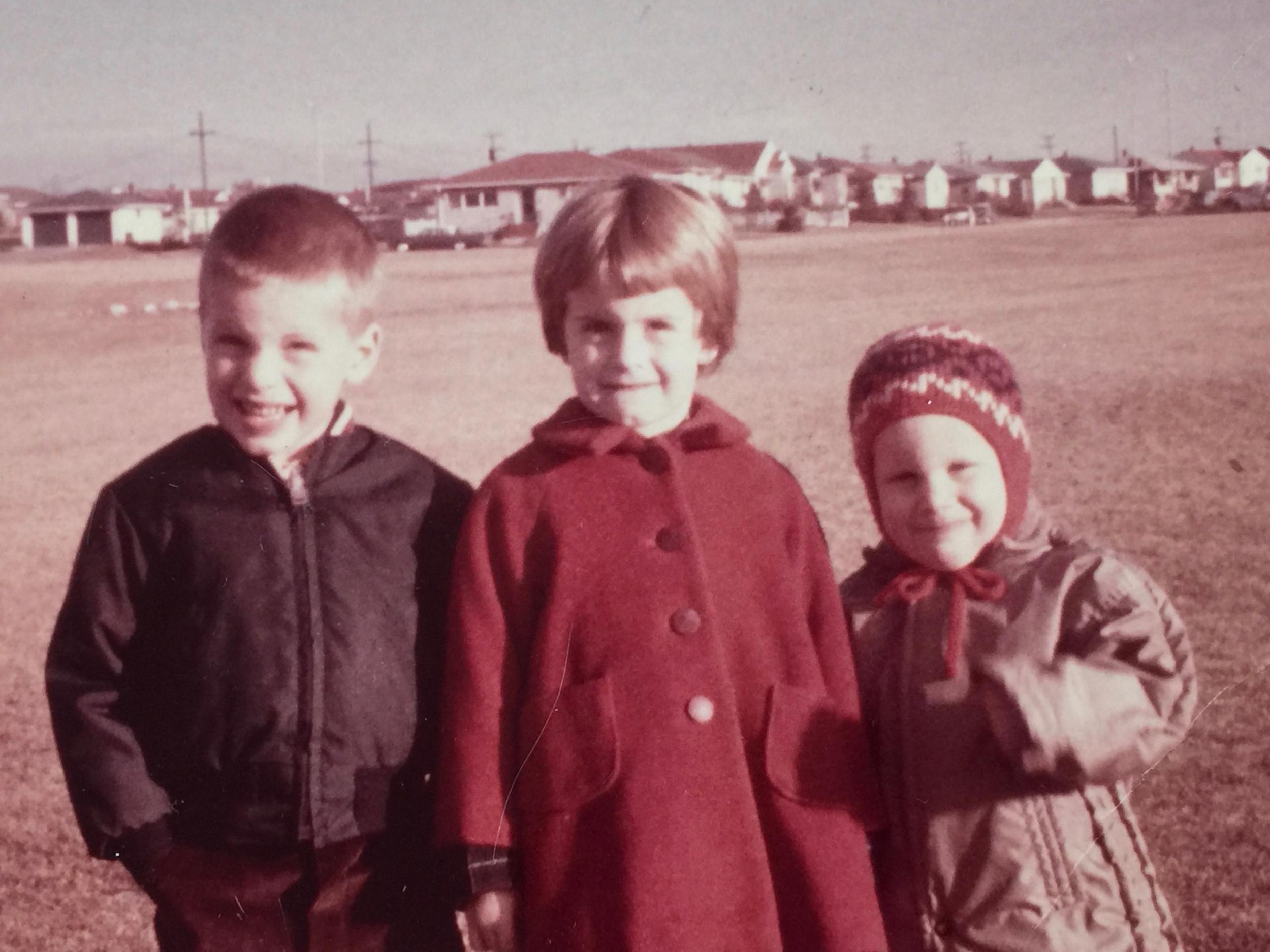 In Hardisty, Edmonton. What is that thing on my head, a bonnet? Is it fair to blame all my strange ideas on my parent's choice of clothing?