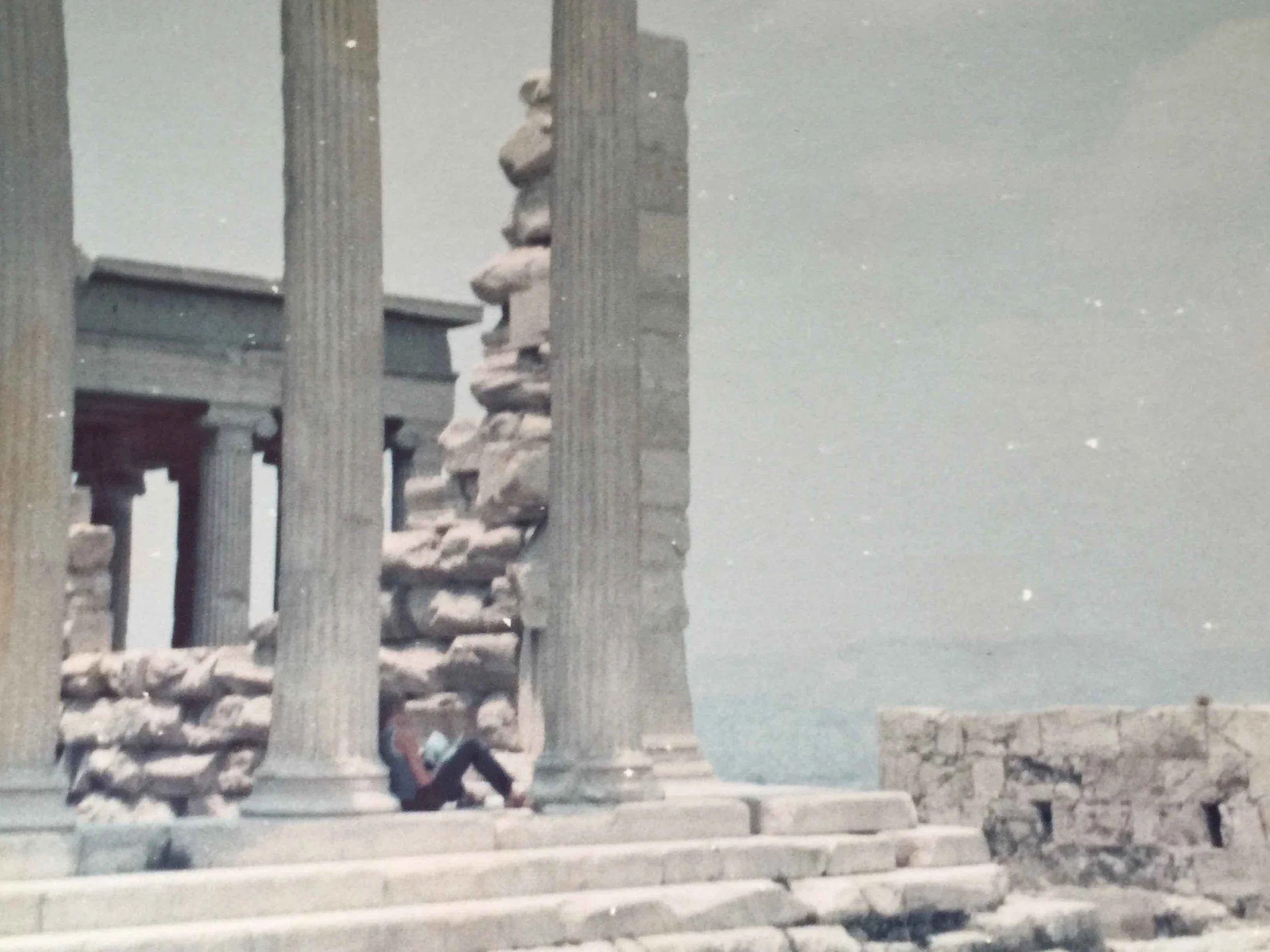 When I was 16, Ward and I travelled down to Italy and Greece with Jim — sleeping in hostels and on beaches. Greece on 5 dollars a day was actually possible.