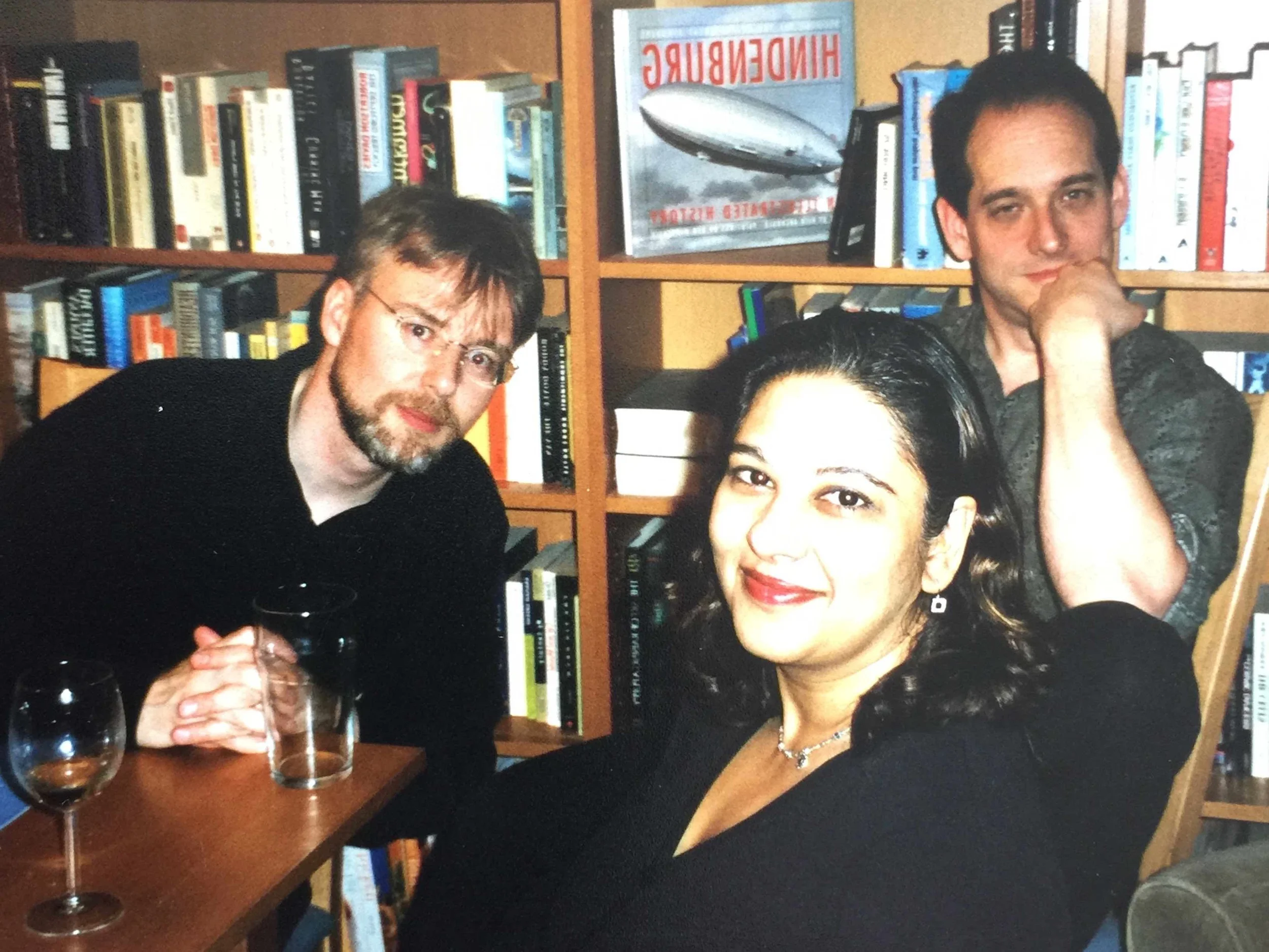 Wilhelm, Kent, and Rshmi at Thorsten's in New Westminster.