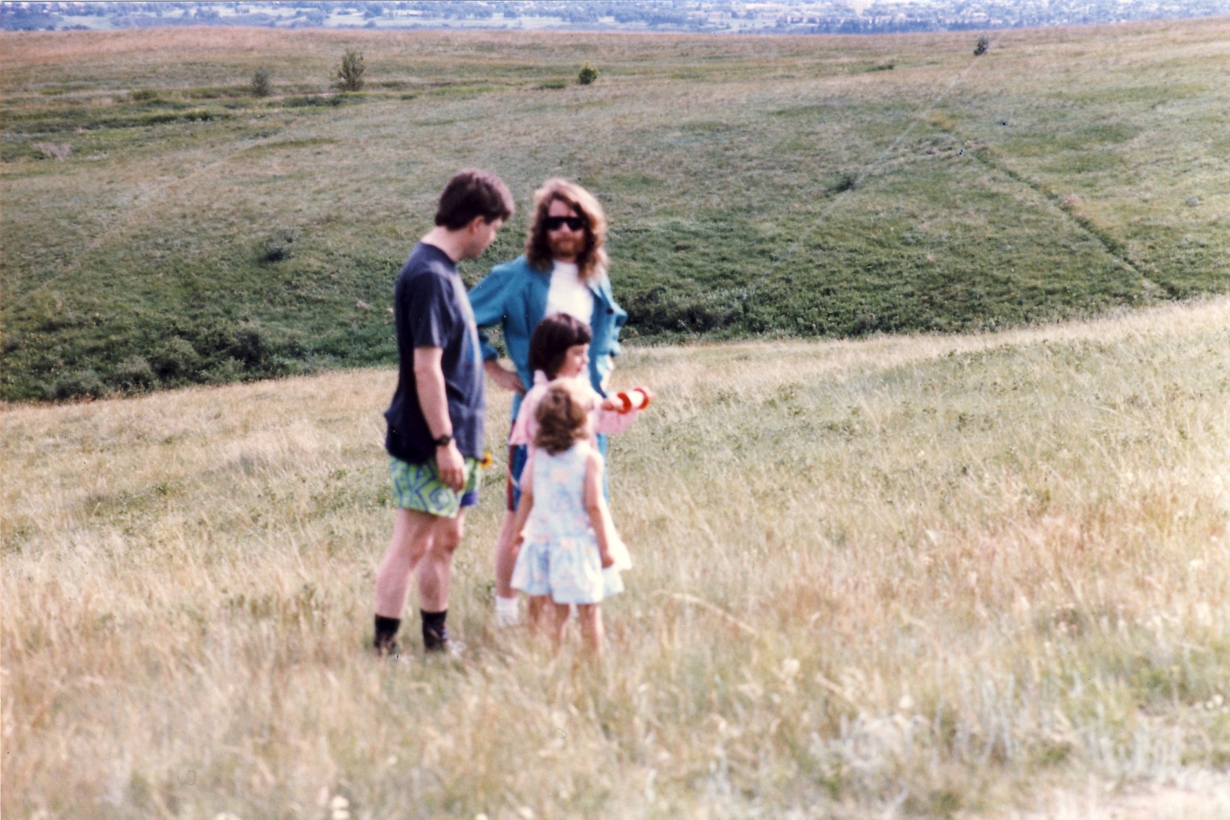 Every year I'd visit my sister, Michel, and their kids (here, Amandine and Jill) in Calgary.