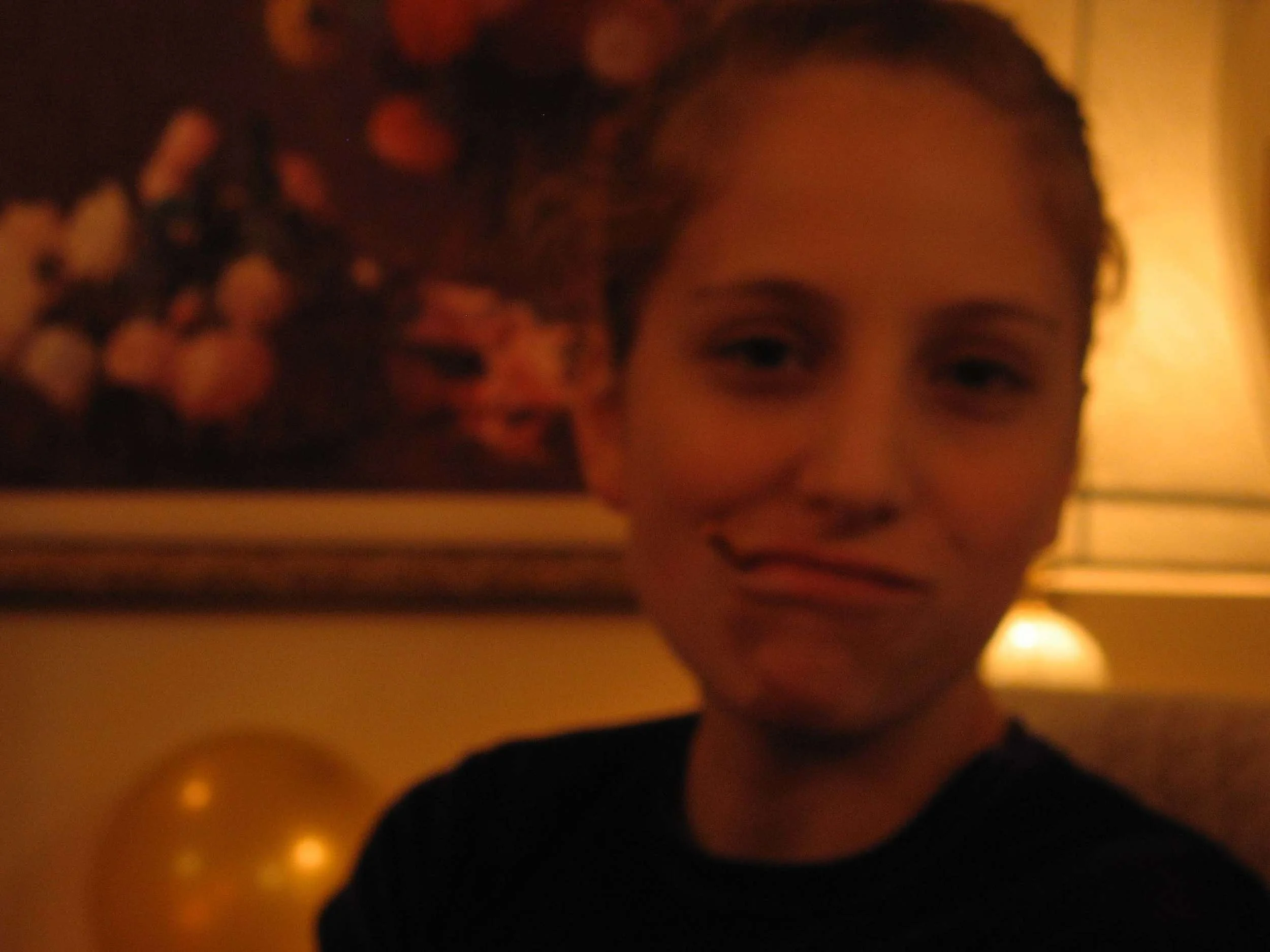 My crazy nieces. Above: Jill acting tough. Right: Amandine acting.