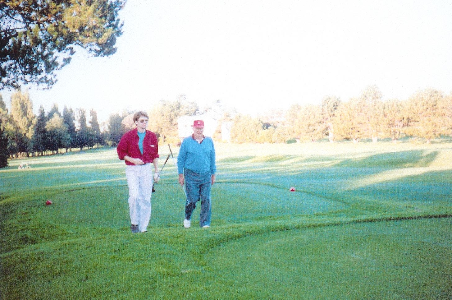 Dad and I at the Victoria Golf Club.