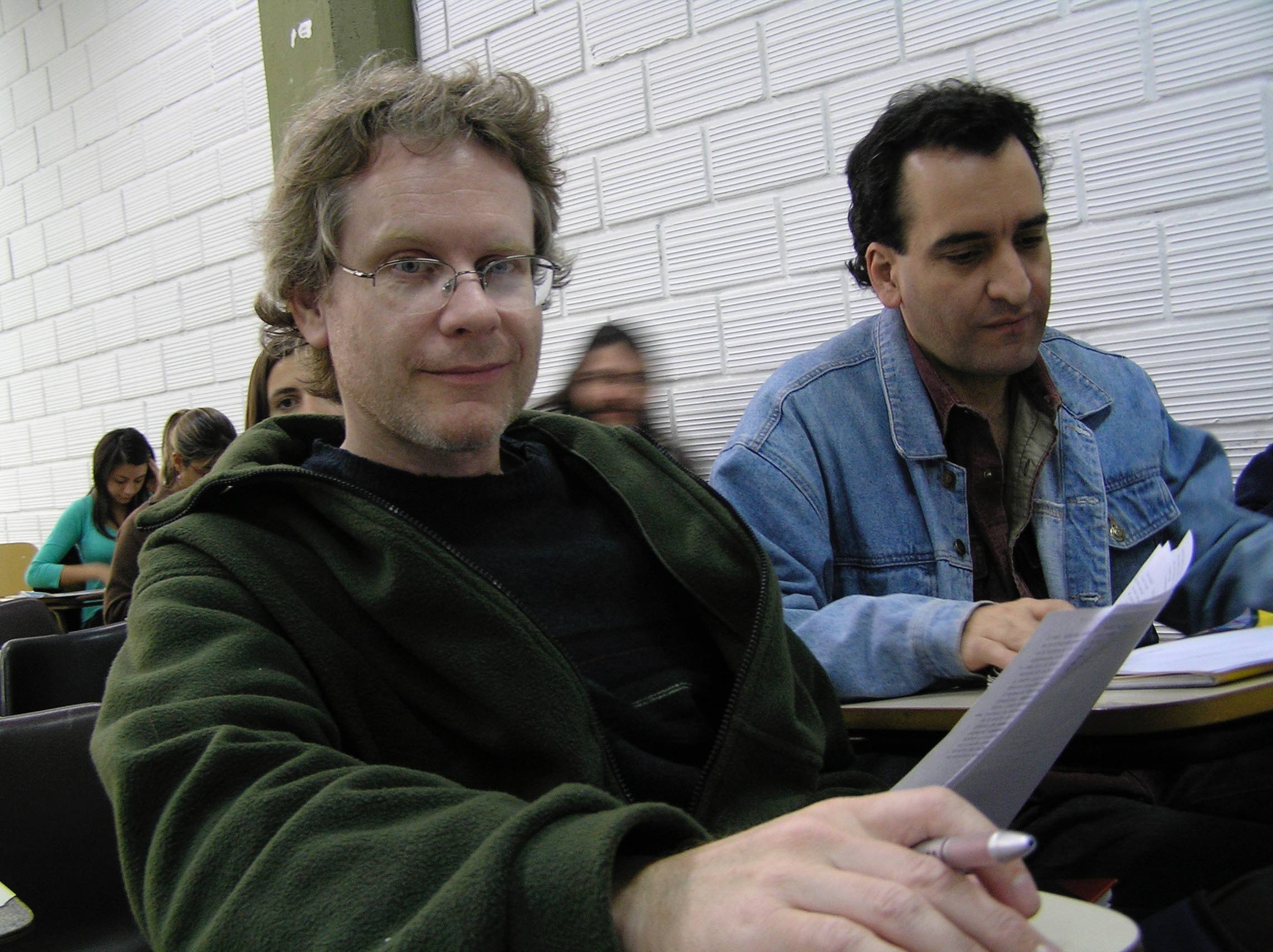 In 2006 with Roderigo at the University of Buenos Aires — trying to follow German philosophy in Spanish!
