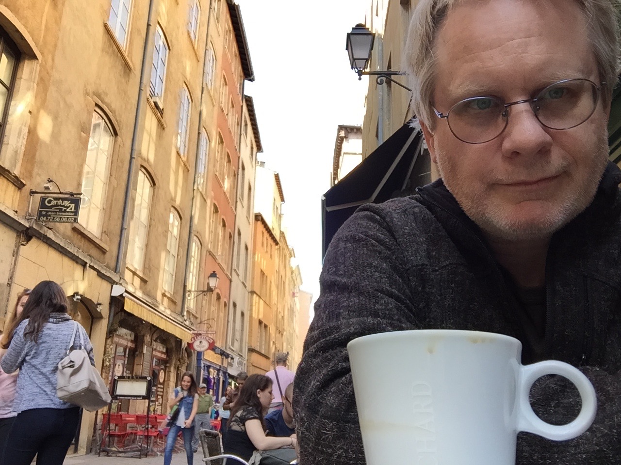 With Ruby in the old town of Lyon, 2015.
