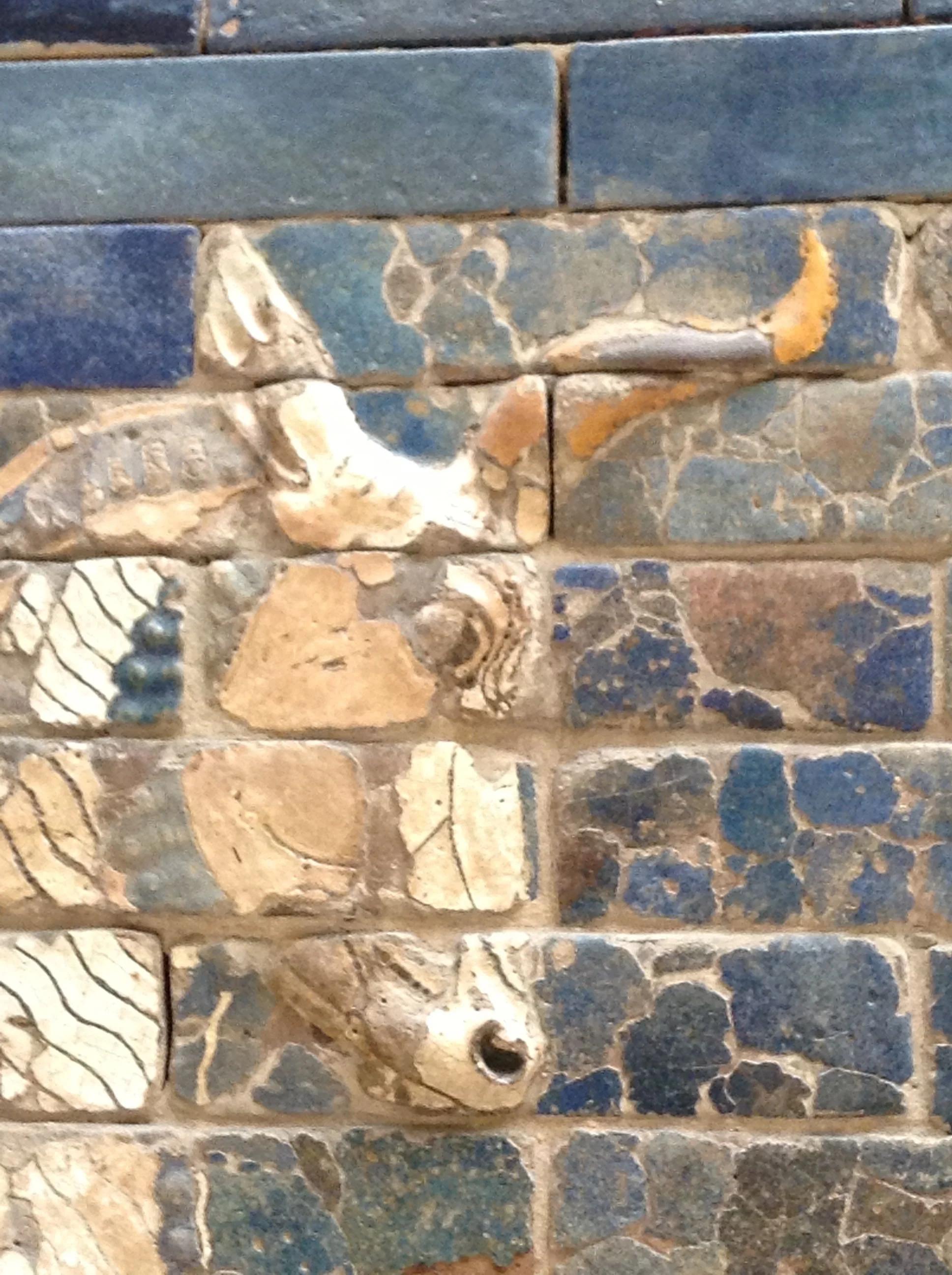 A detail from the Ishtar Gate (604-562 BC) in Berlin's Pergamon Museum