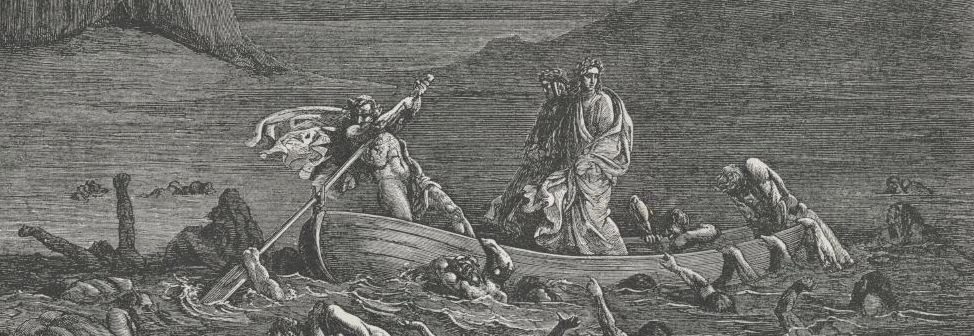 Gustave Doré illustrated Dante's Divine Comedy from 1857-67. Above are details from Doré's scenes, ascending from the Inferno, up to Purgatory, to Paradise.