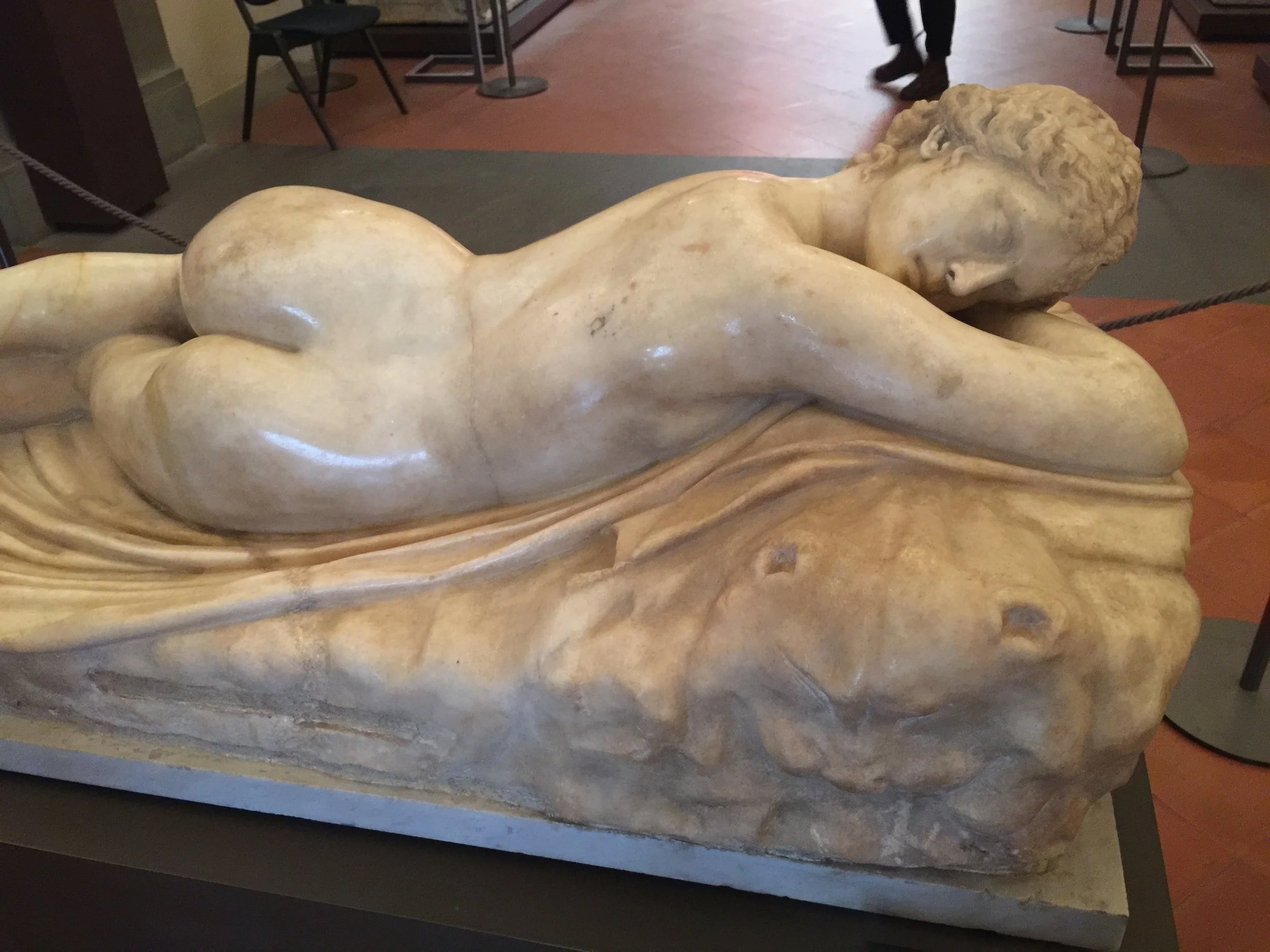Hermaphrodite , in Parian marble, 1st-2nd Century AD, Uffizi Gallery