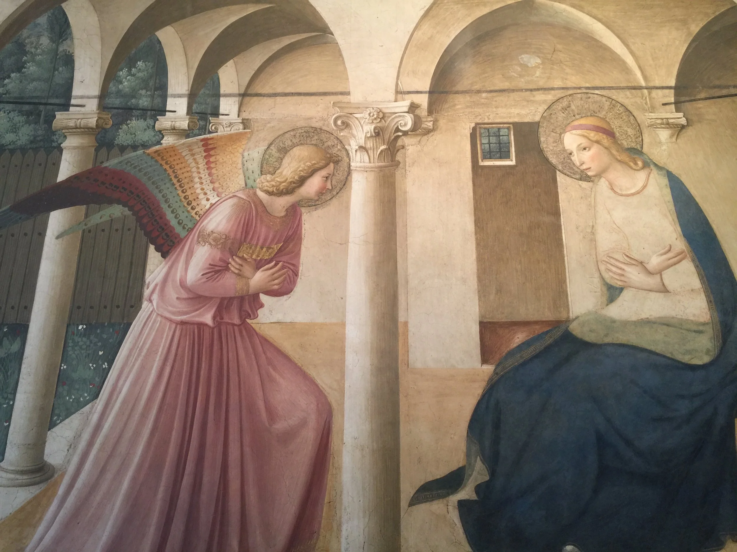 Convent of Saint Mark, where Fra Angelico (Giovani Fiesole) painted frescoes on the walls between 1439 and 1444.
