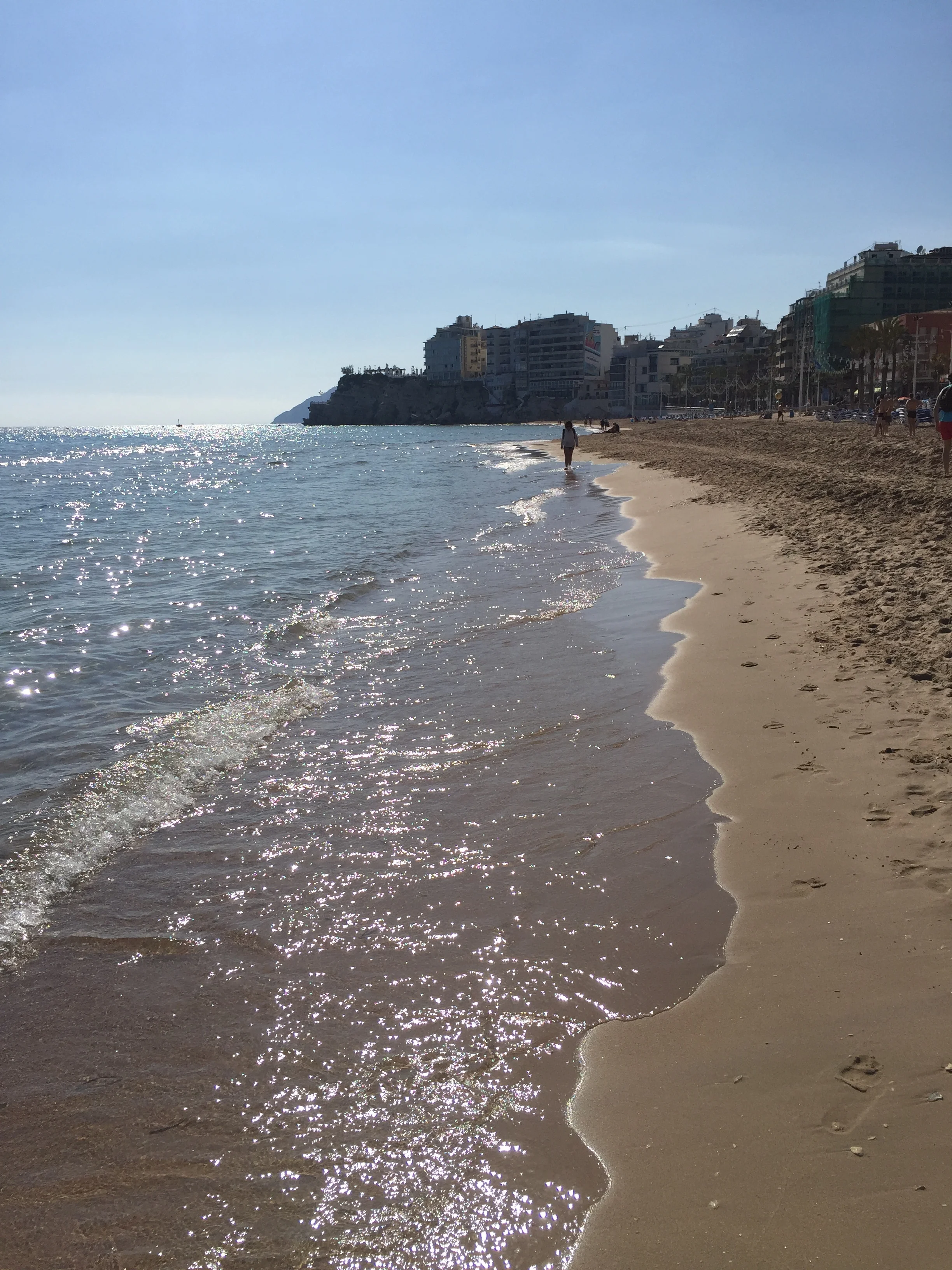 The beach at Benidorm, not far from Alicante