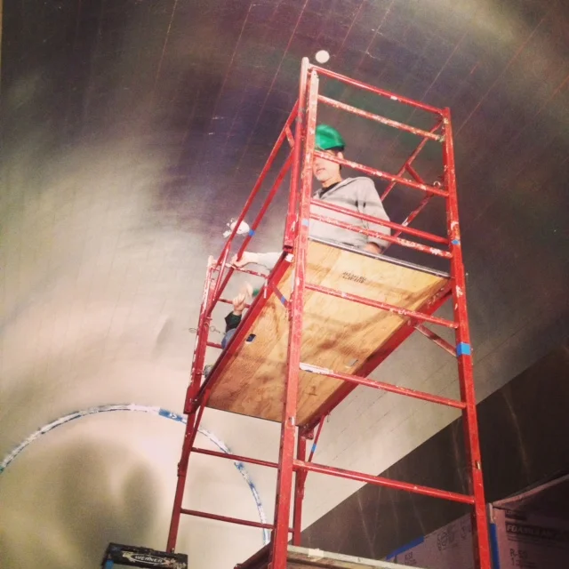  Aluminum leaf hallway ceiling, Knickerbocker Hotel NYC 